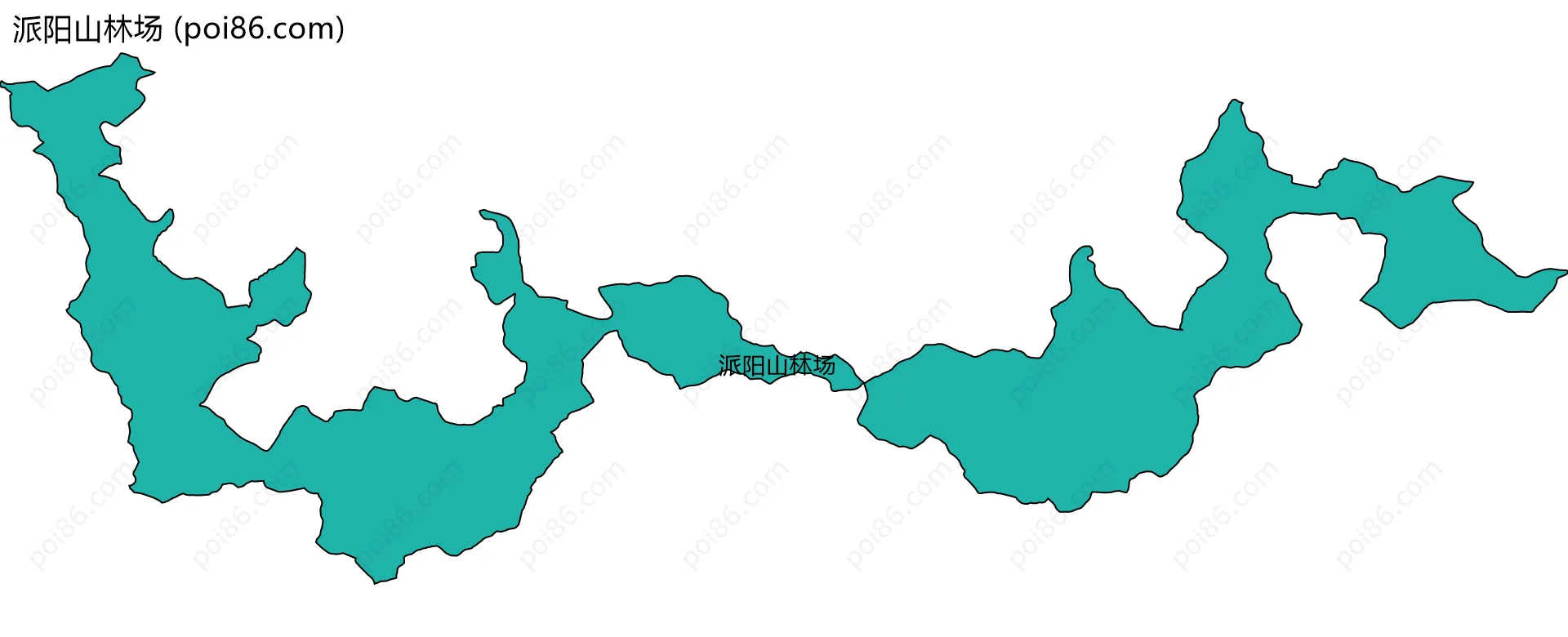 派阳山林场边界地图