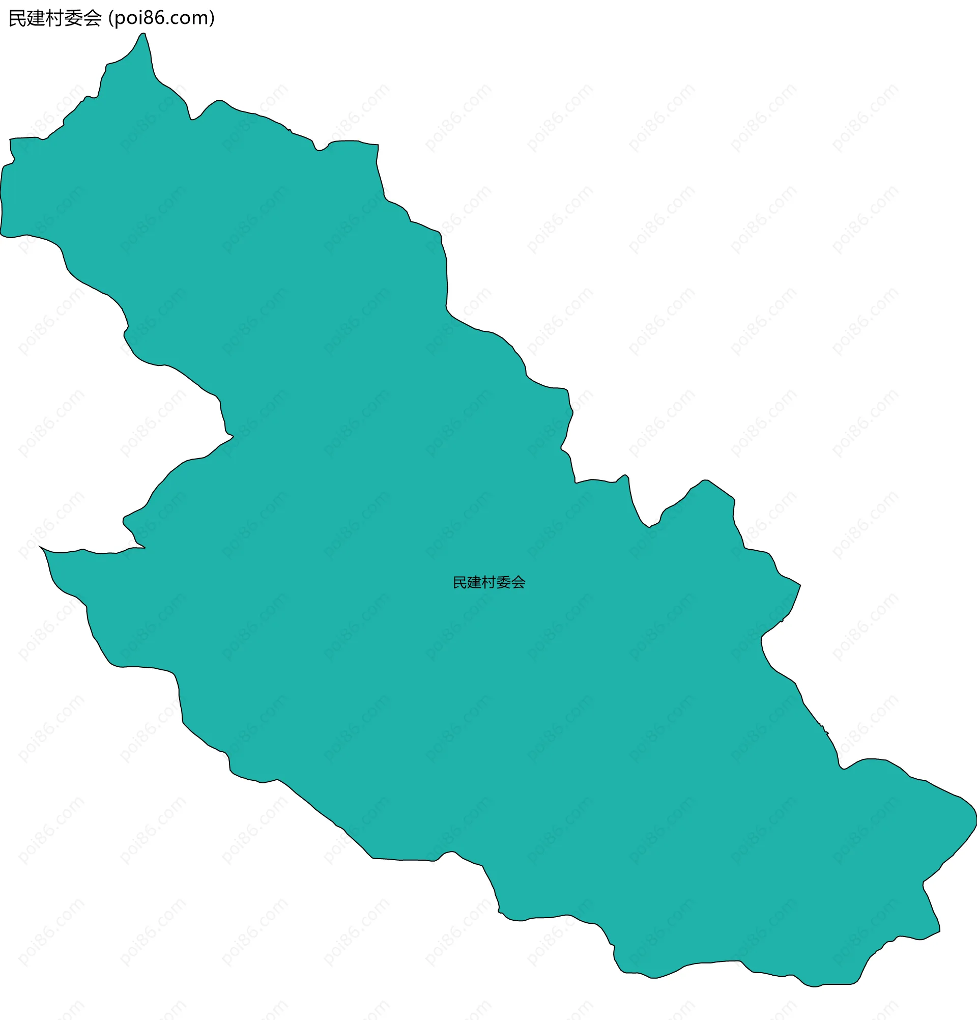 民建村委会边界地图