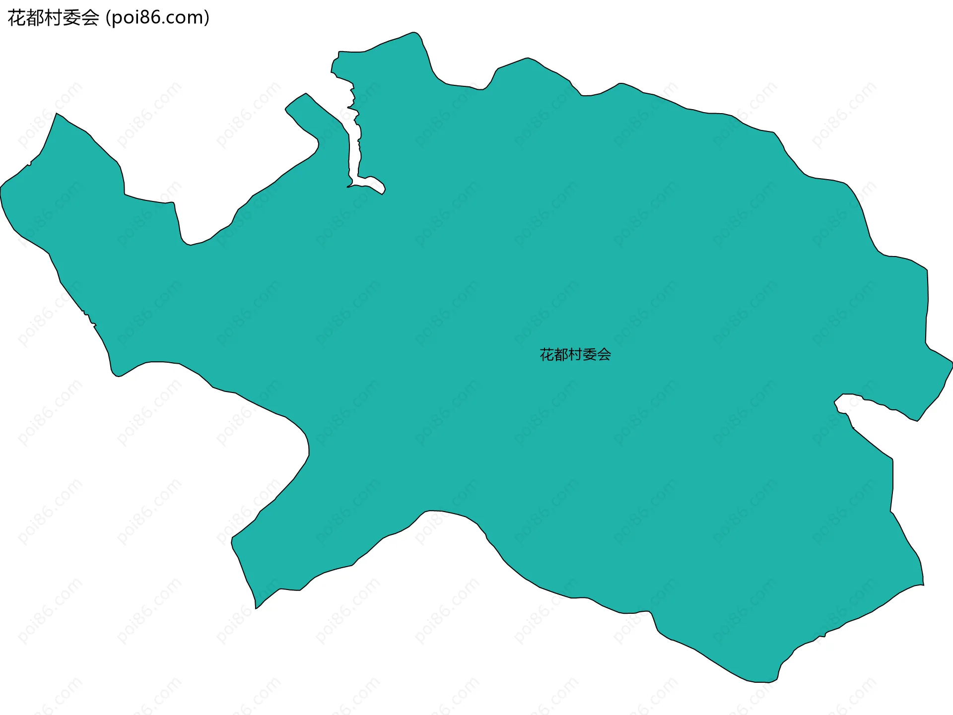 花都村委会边界地图