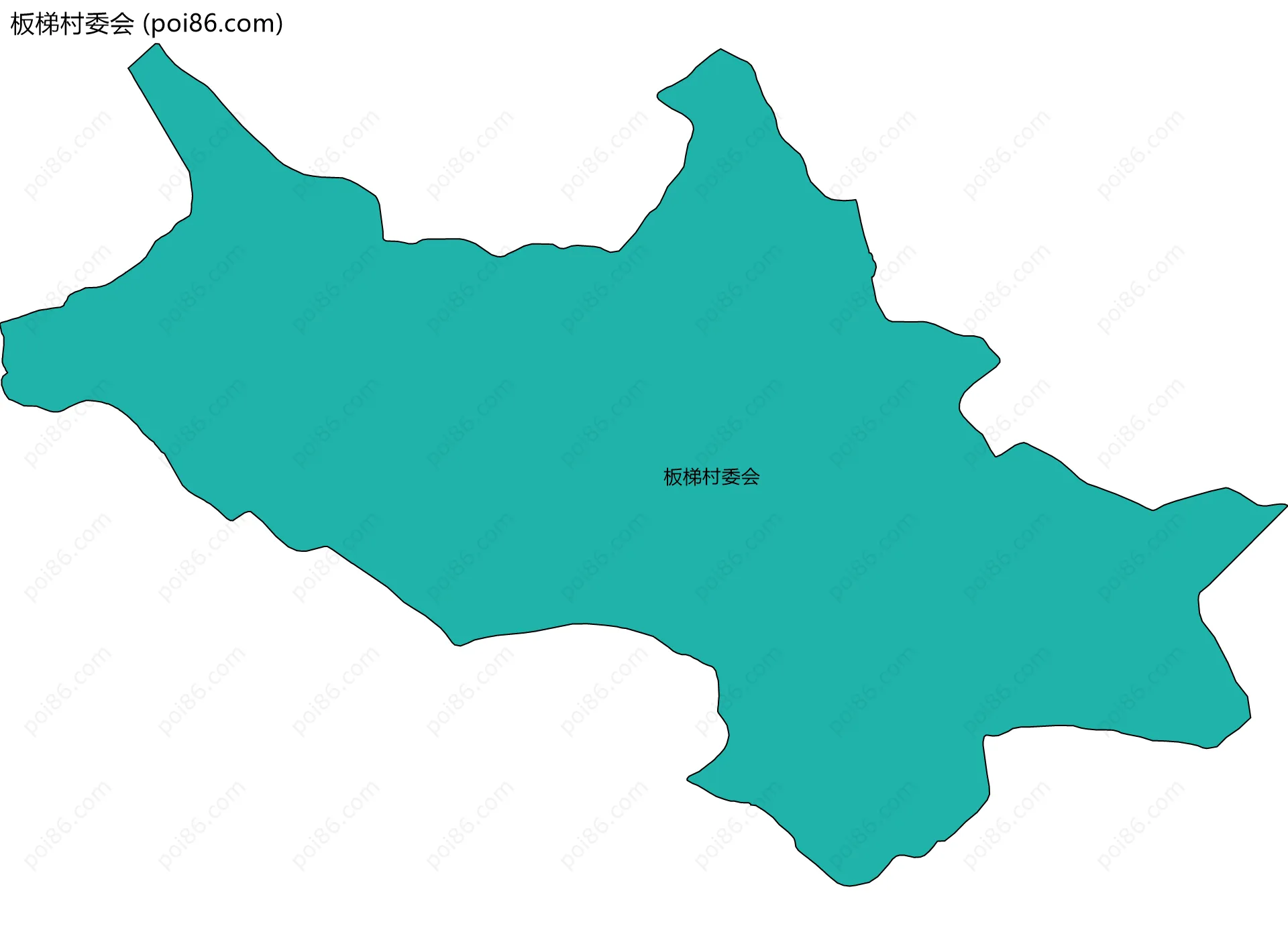 板梯村委会边界地图