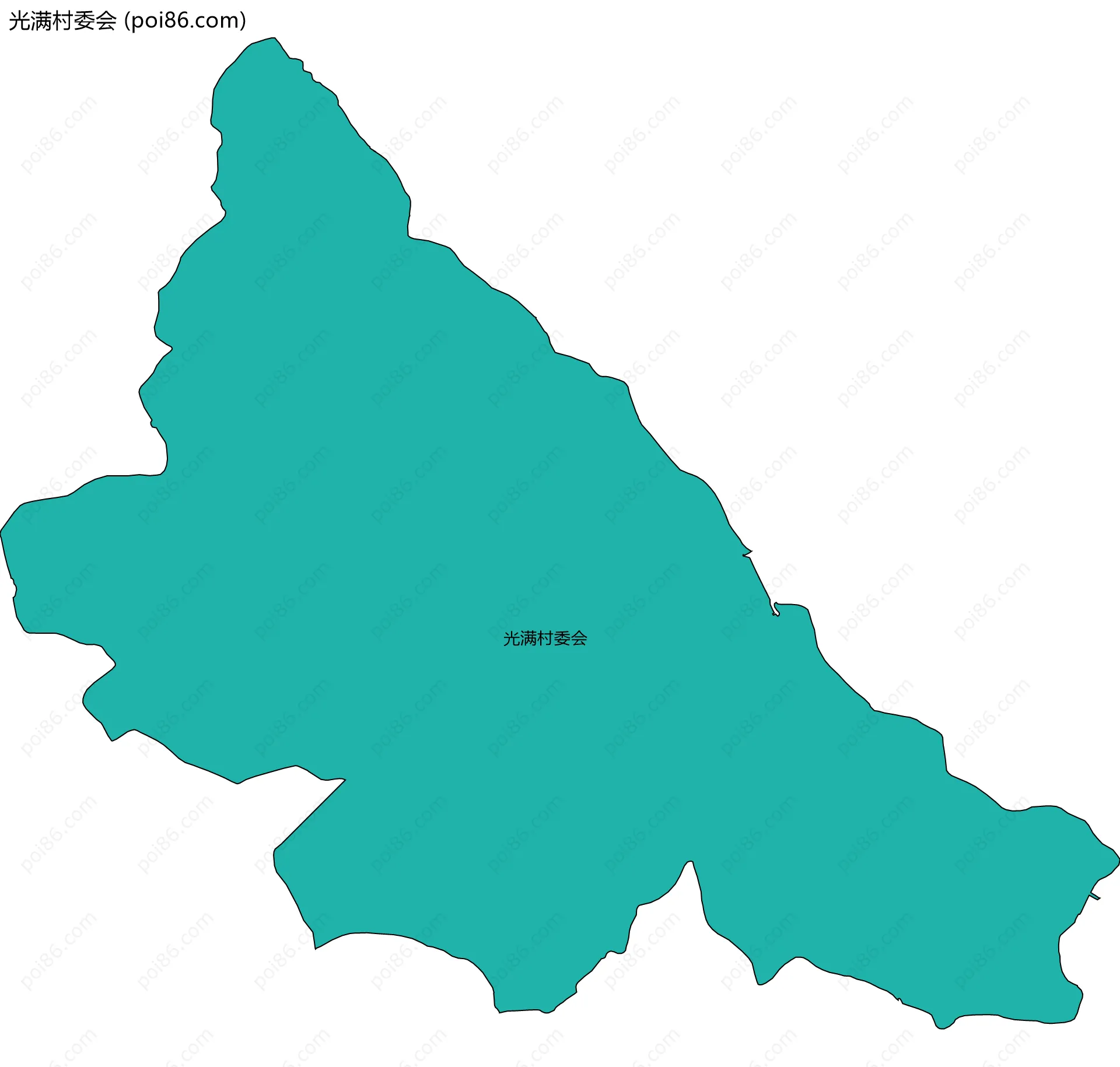 光满村委会边界地图