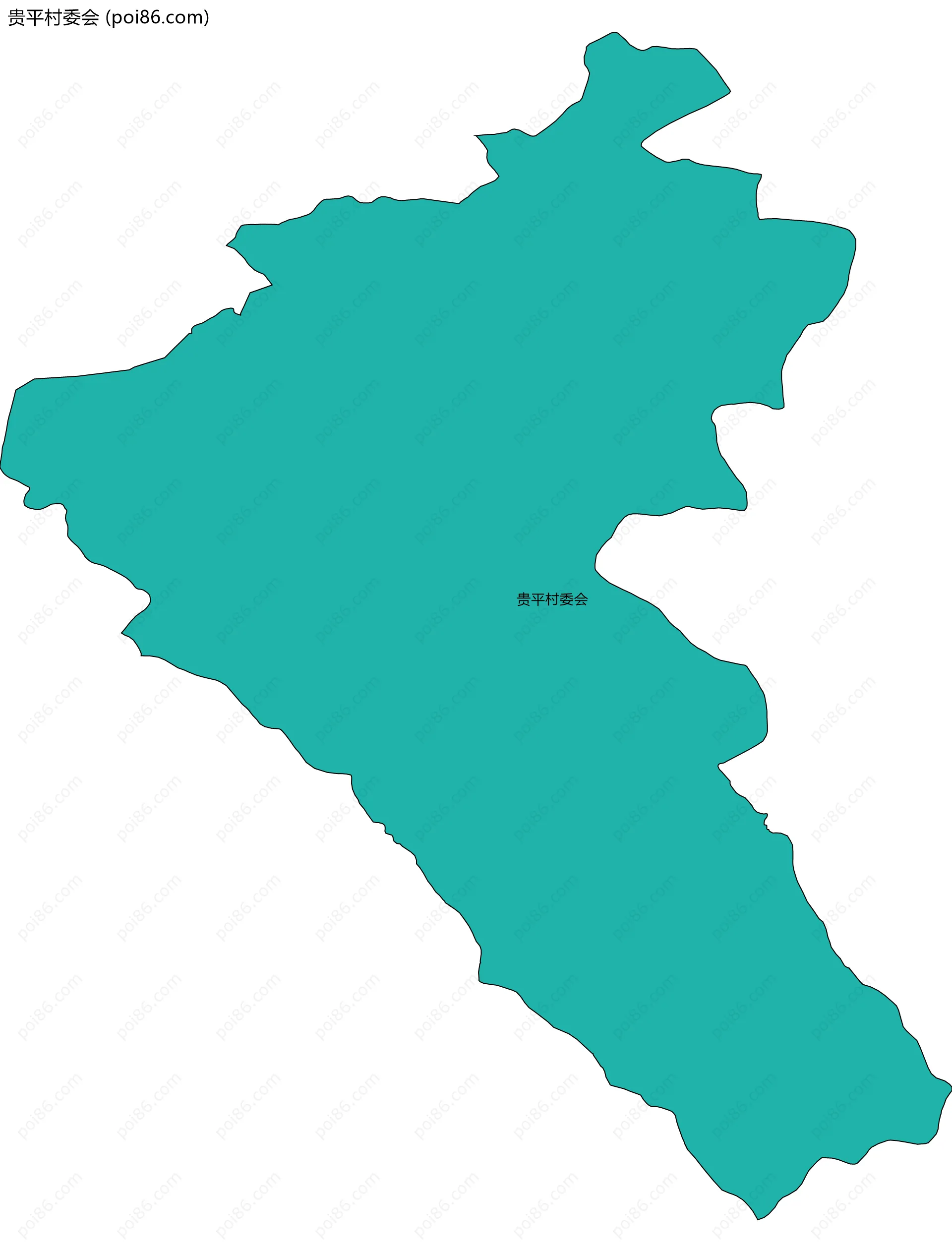 贵平村委会边界地图