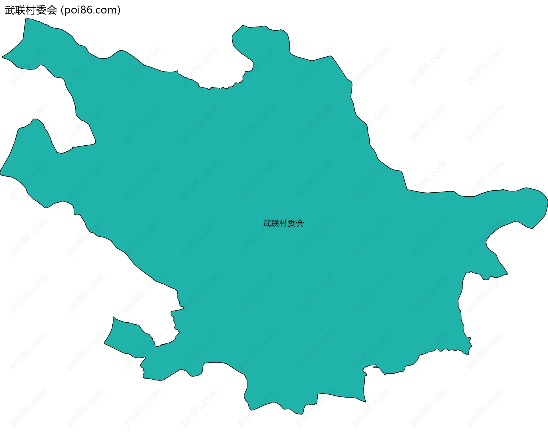 武联村委会边界地图