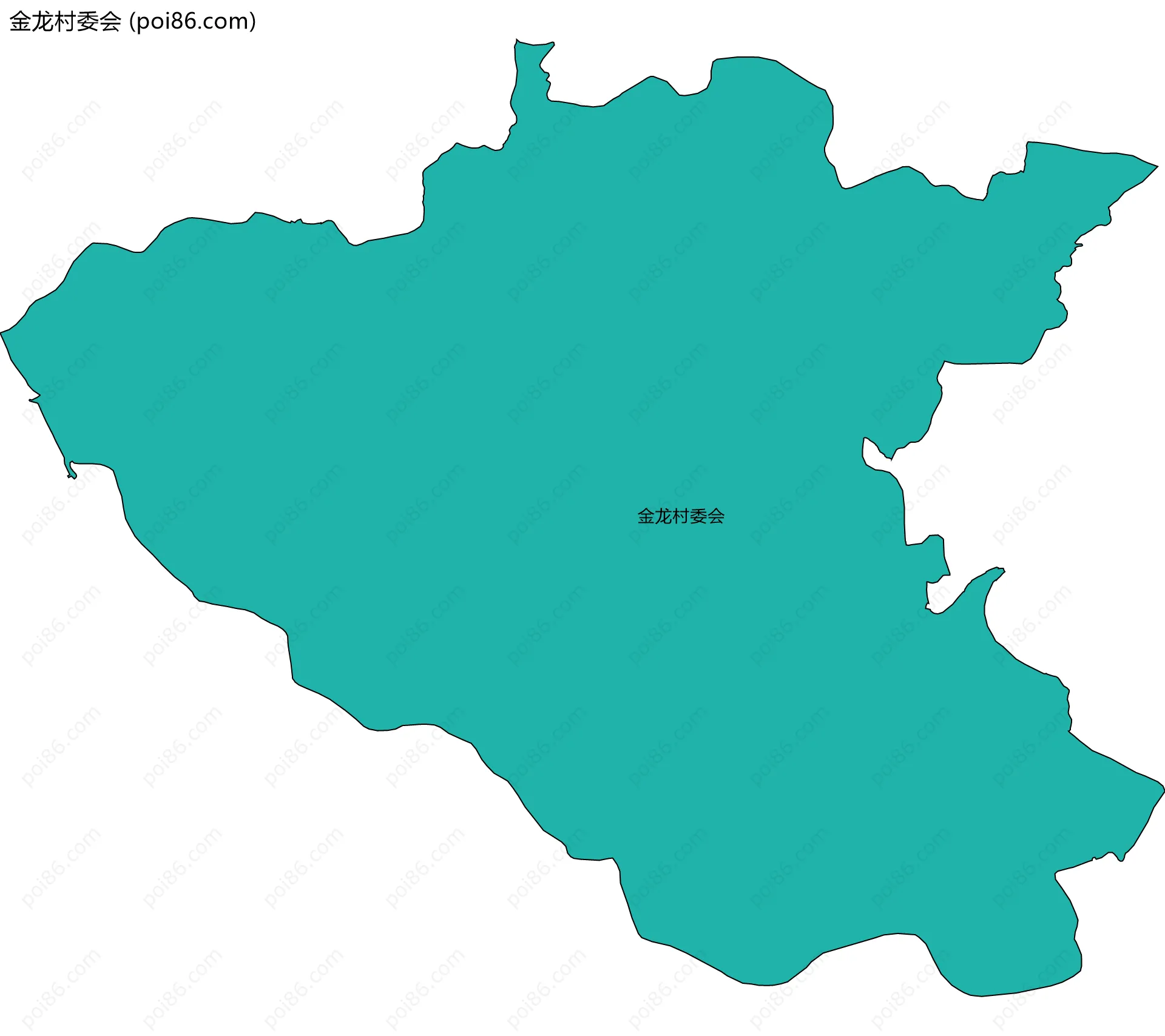 金龙村委会边界地图