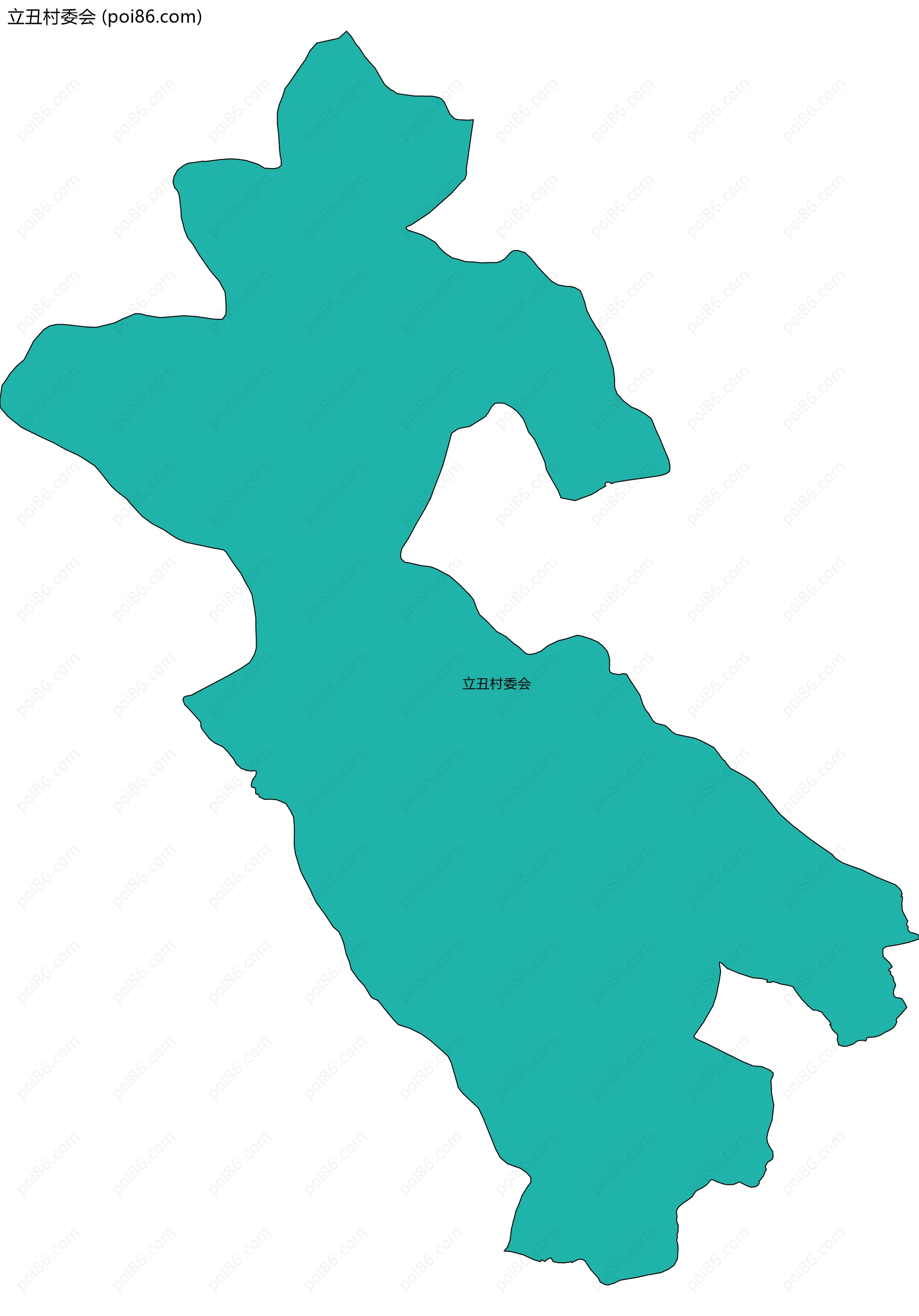 立丑村委会边界地图