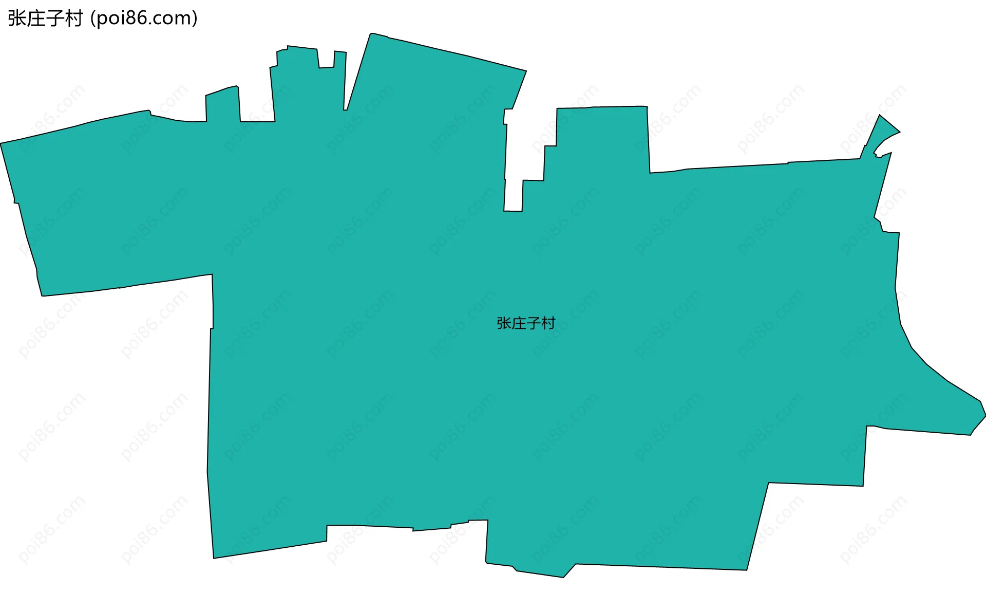 张庄子村边界地图