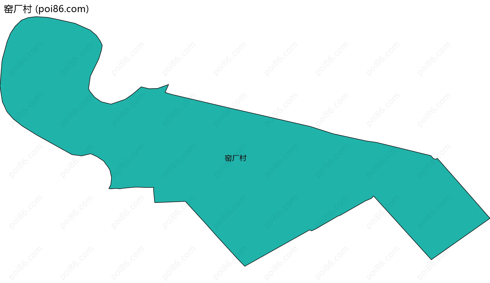 窑厂村边界地图