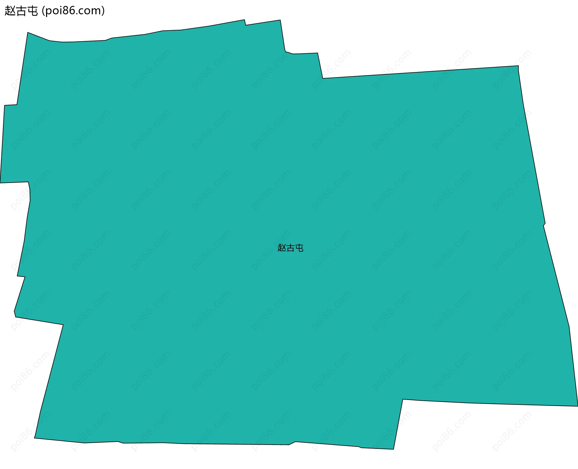 赵古屯边界地图