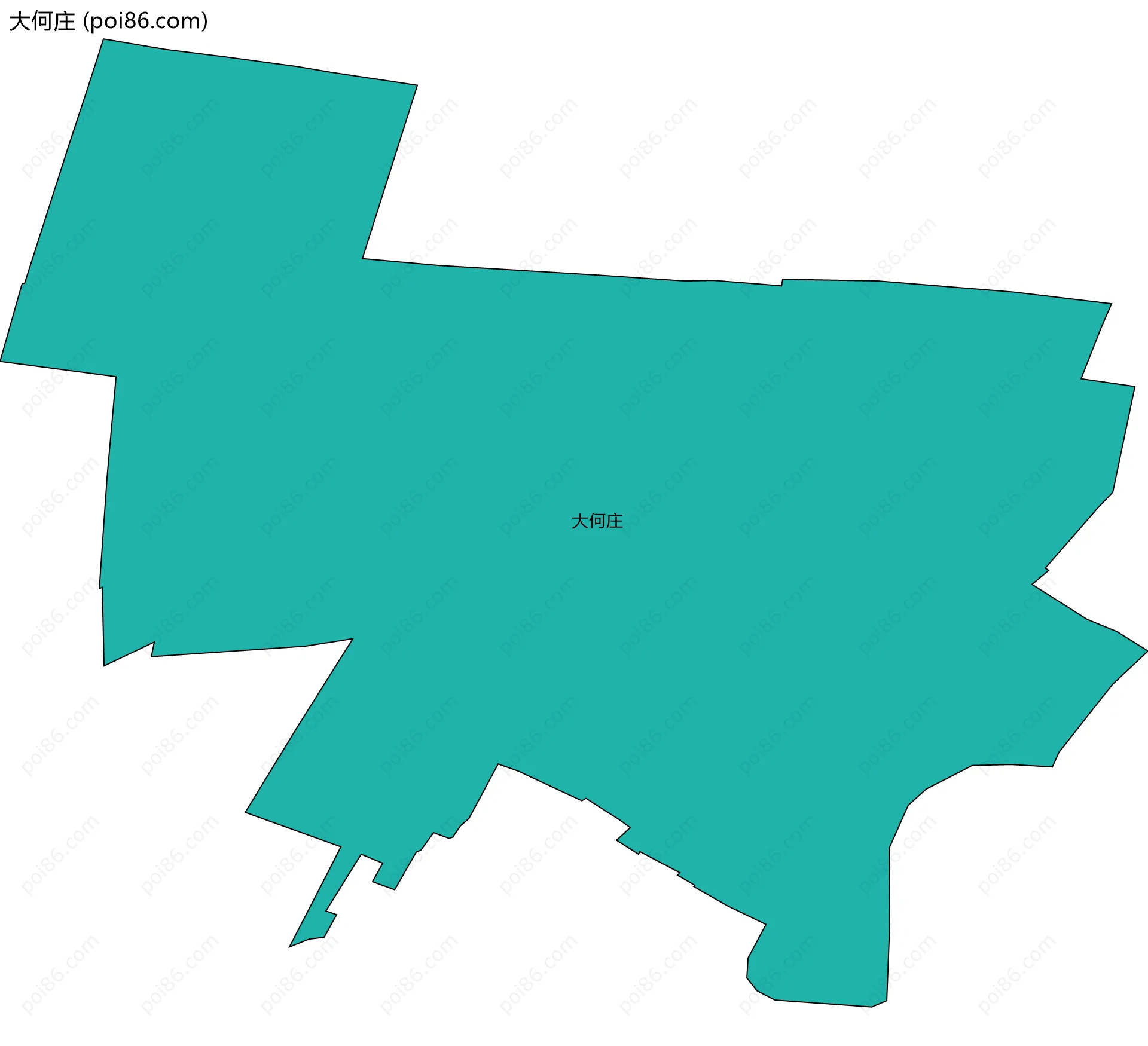 大何庄边界地图