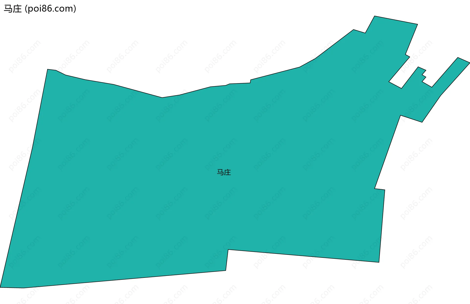 马庄边界地图