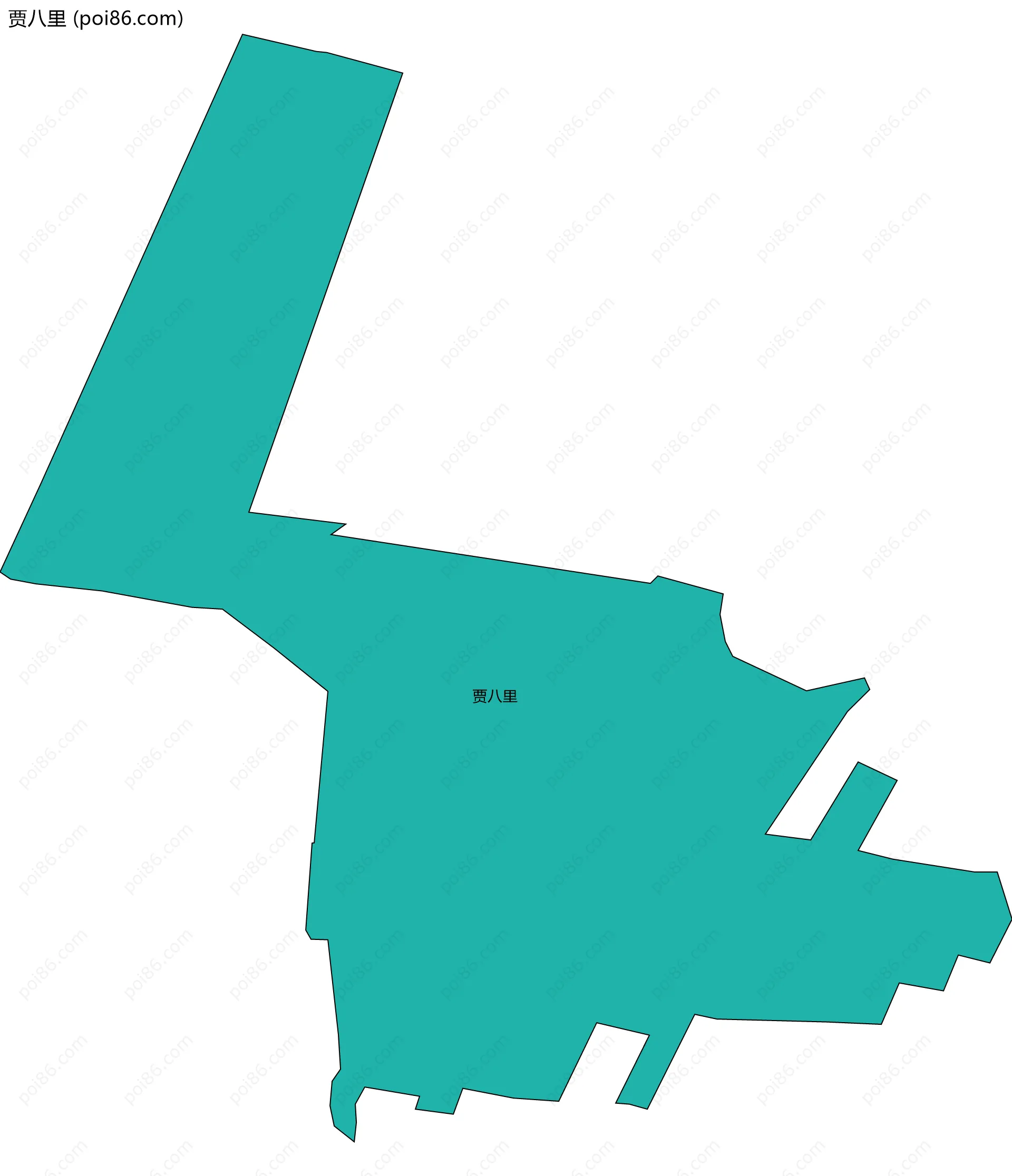 贾八里边界地图