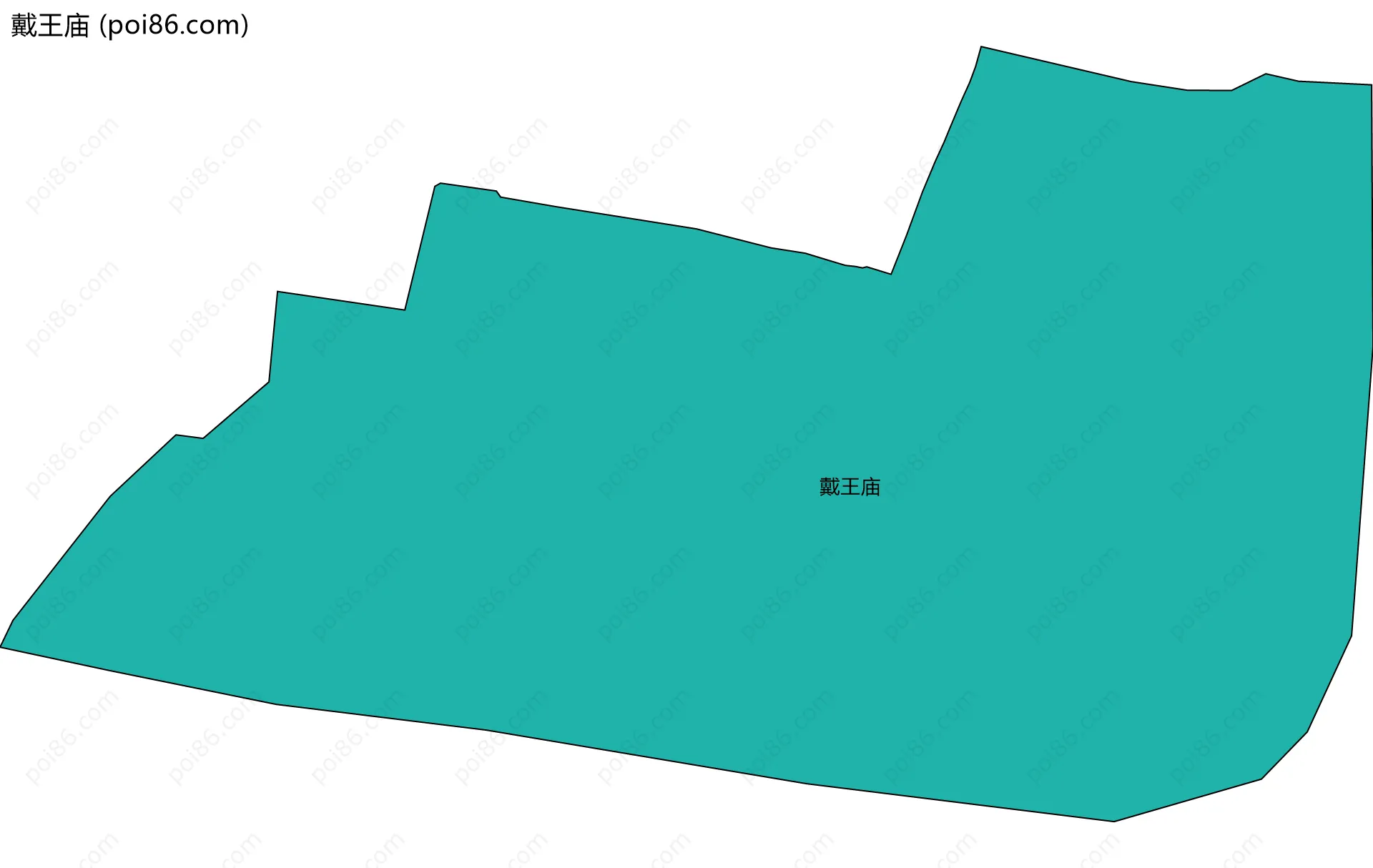 戴王庙边界地图