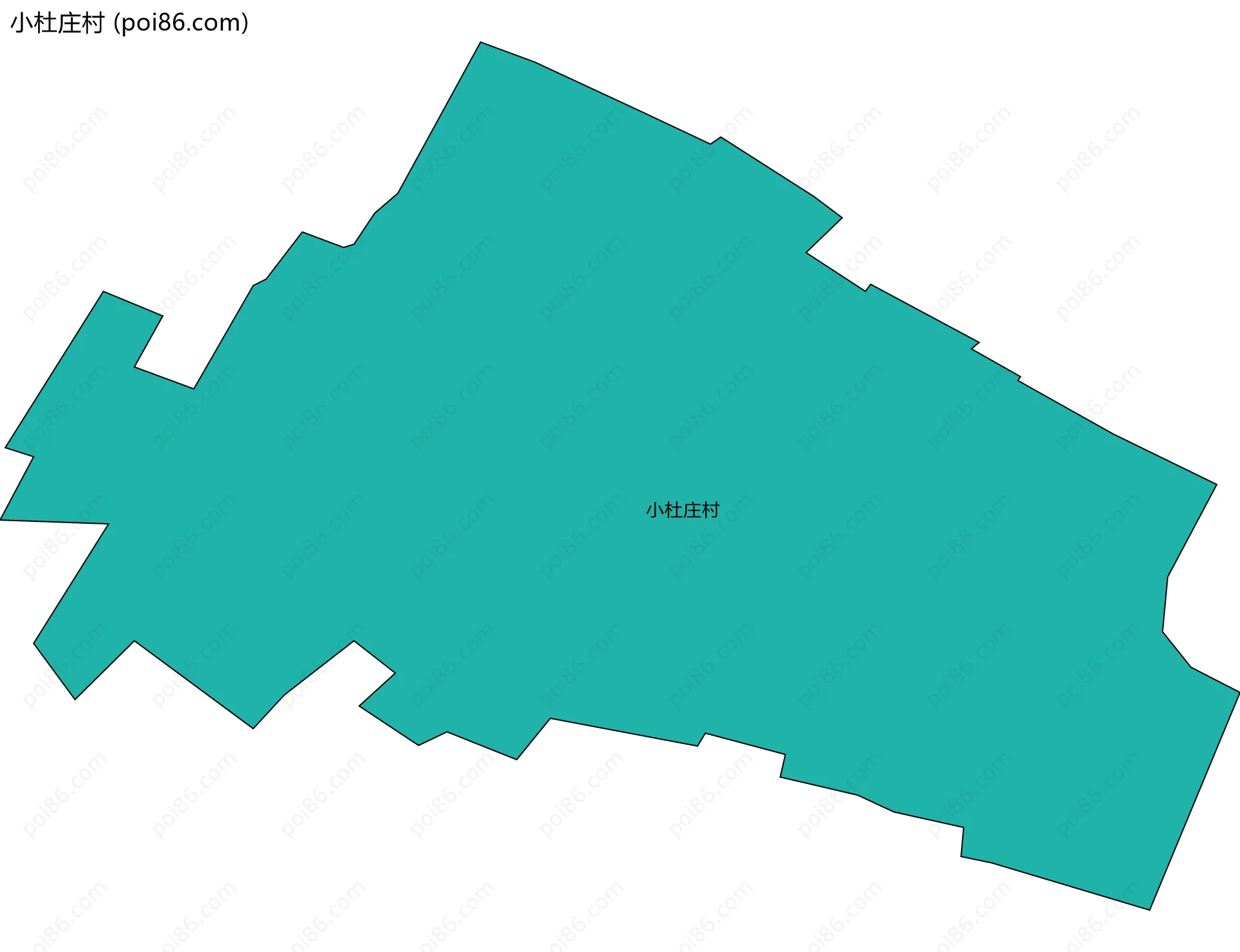小杜庄村边界地图