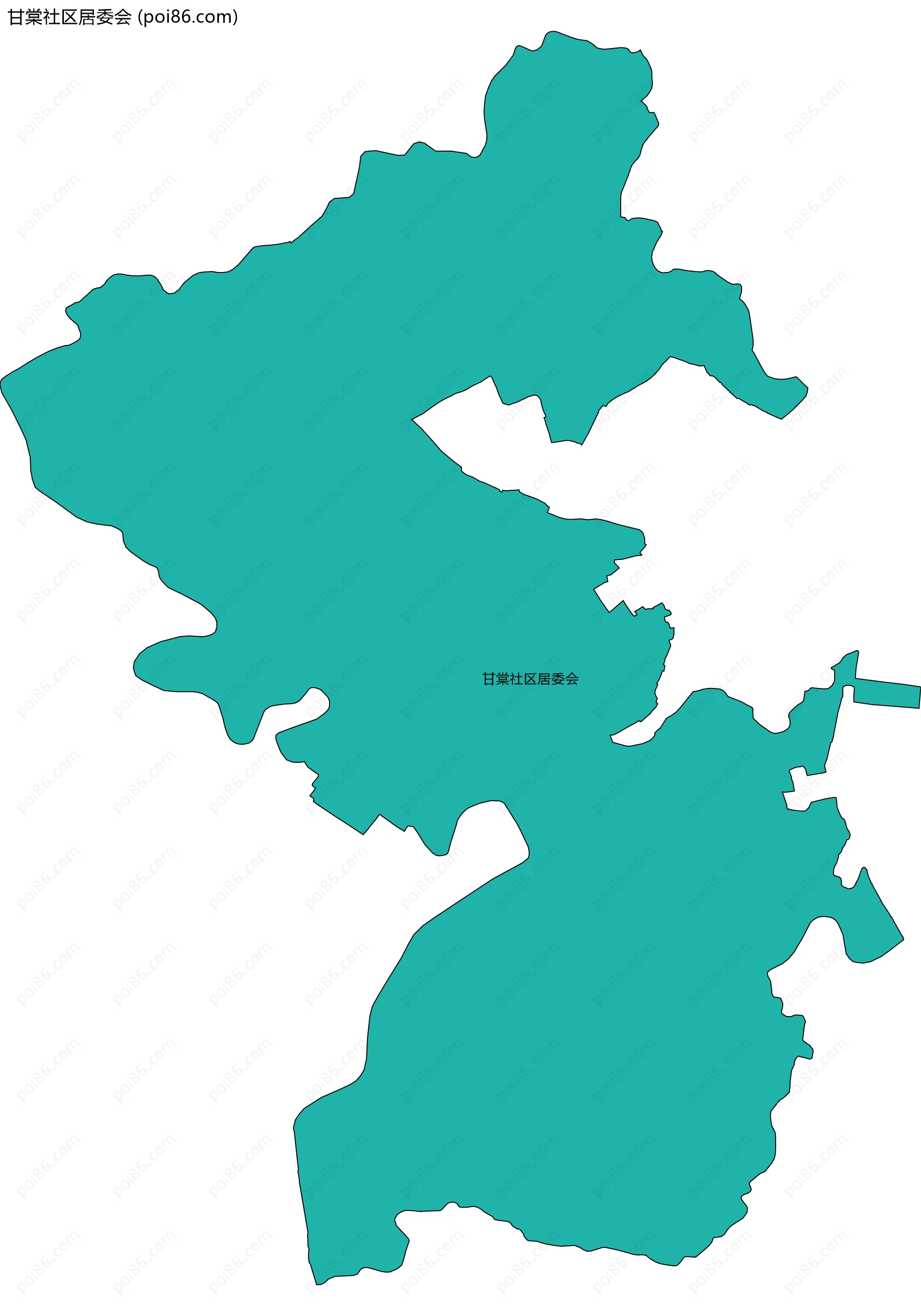 甘棠社区居委会边界地图