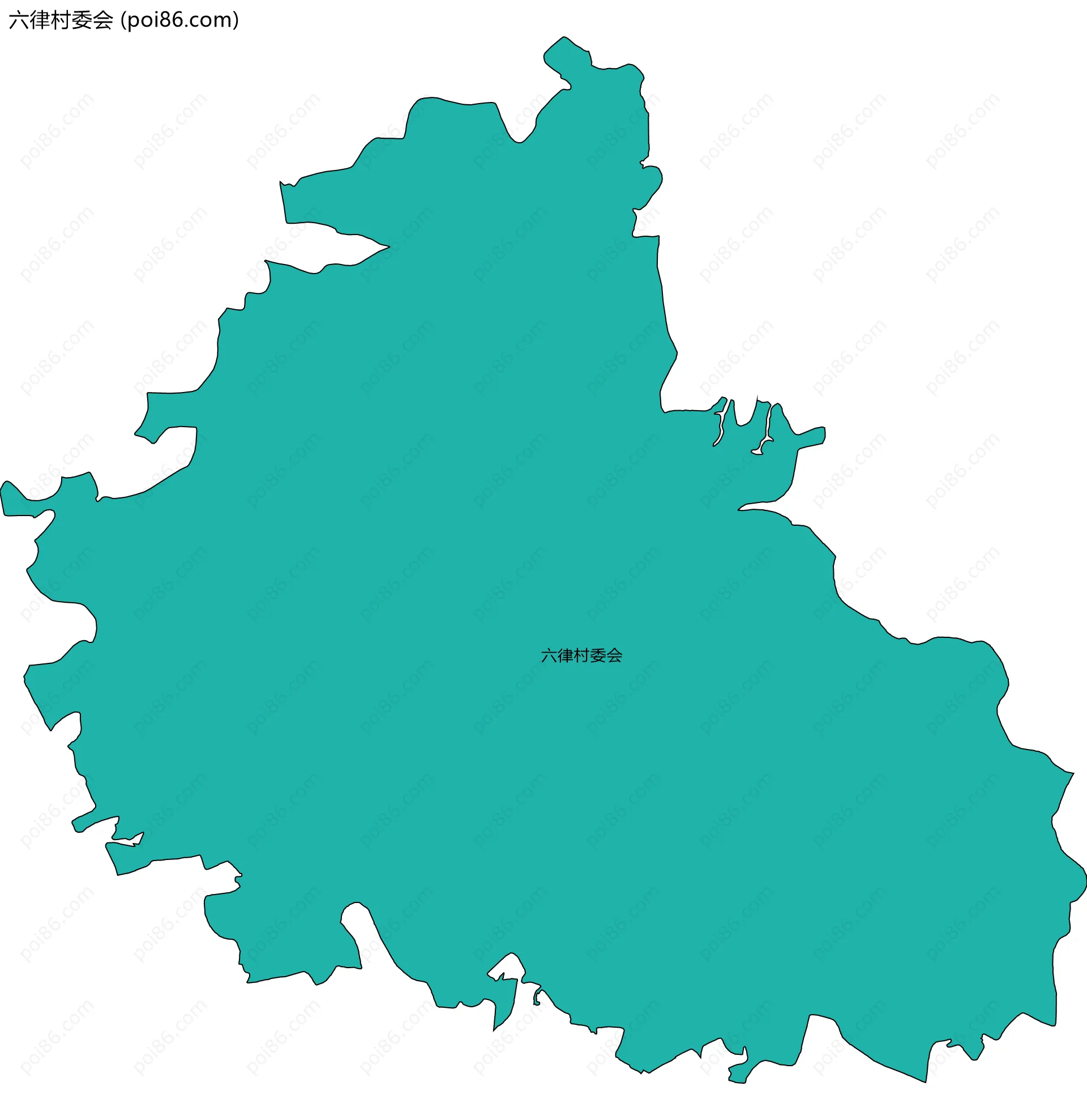六律村委会边界地图