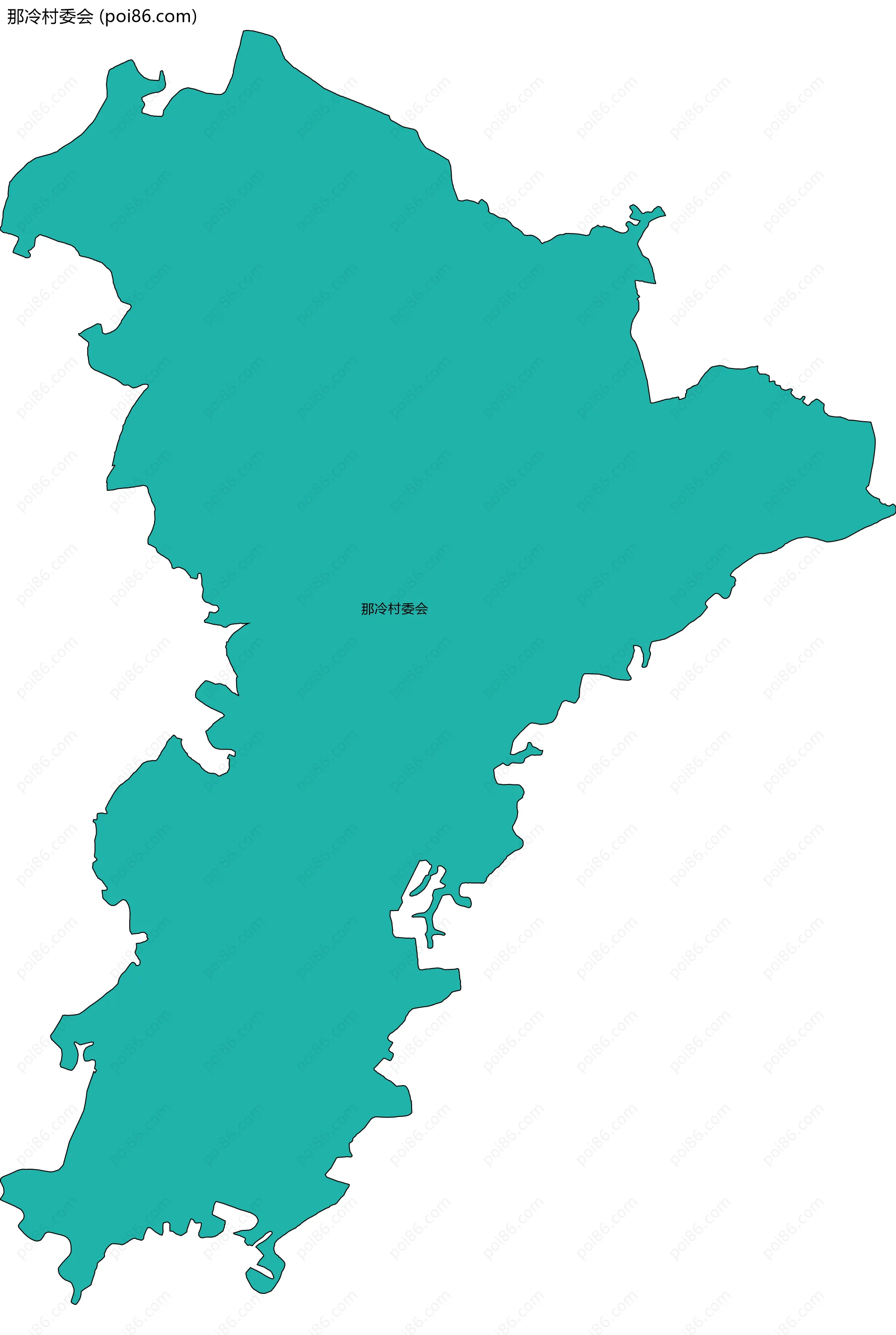 那冷村委会边界地图