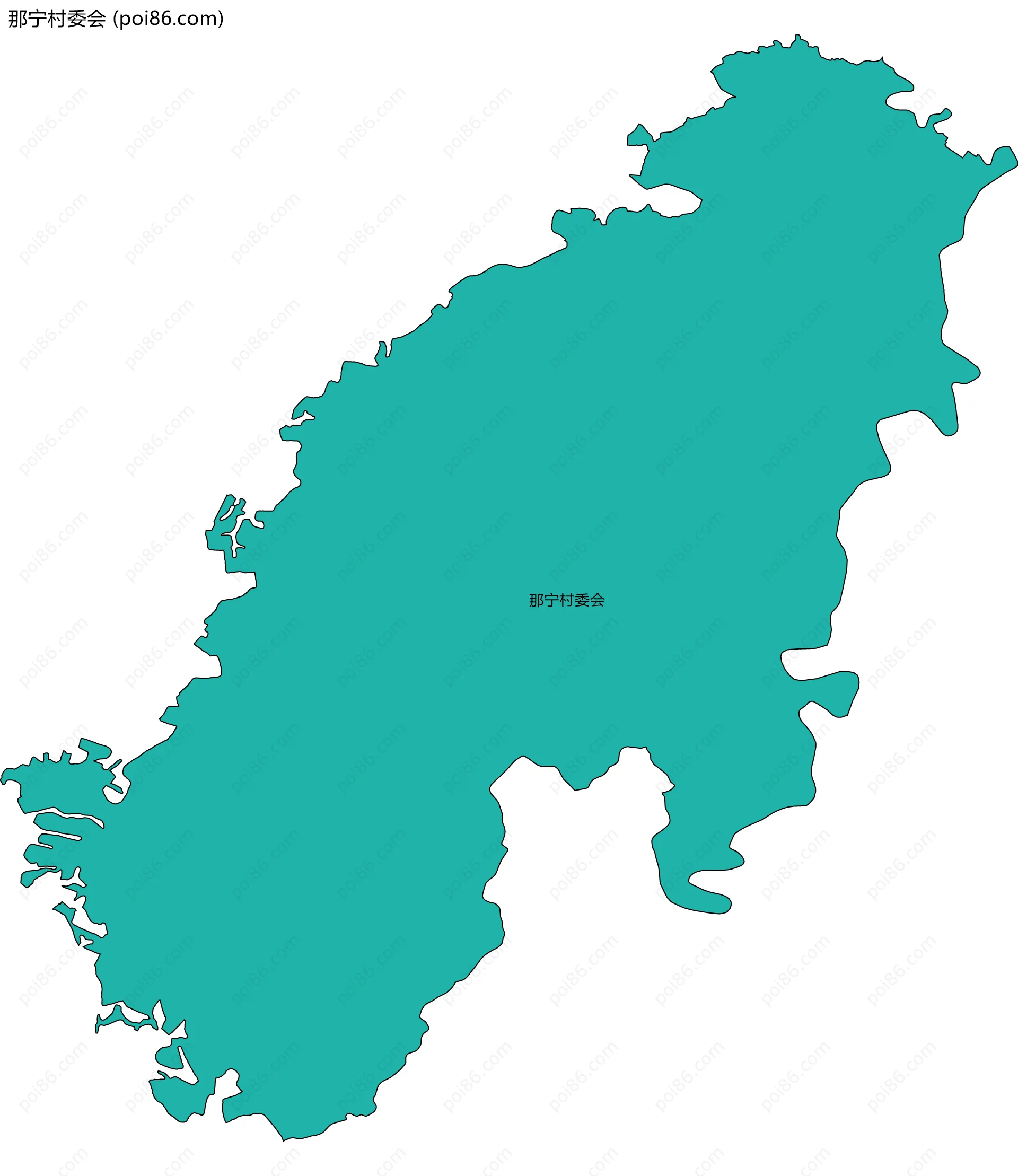 那宁村委会边界地图