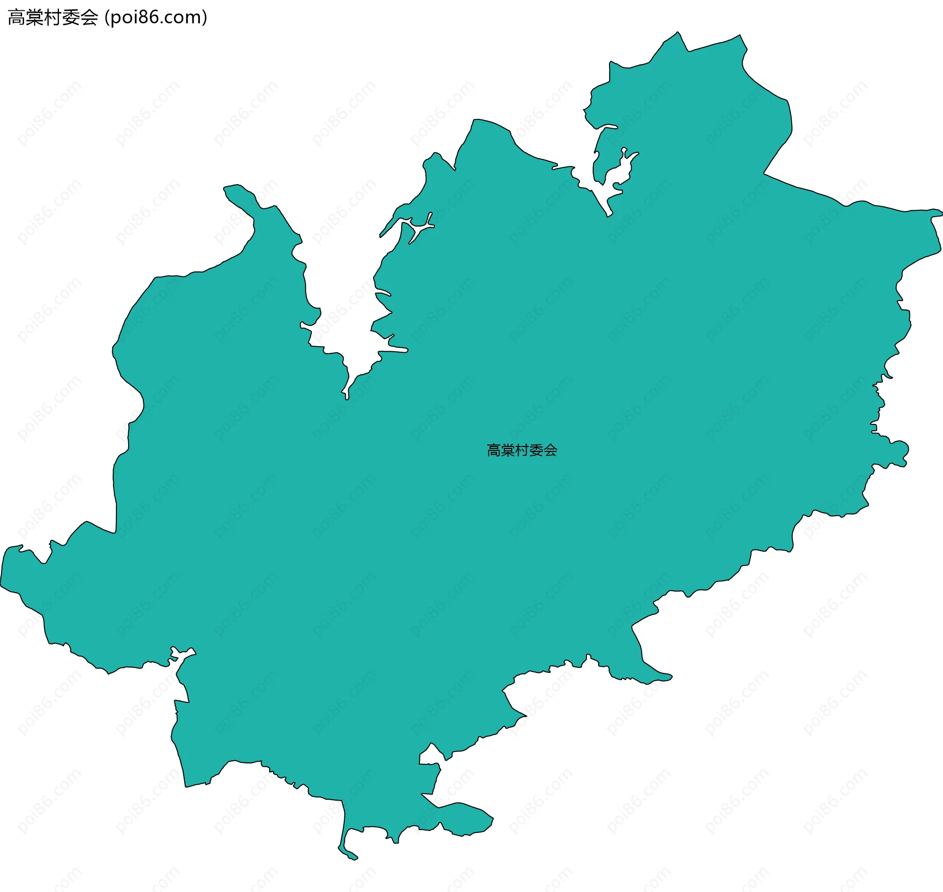 高棠村委会边界地图