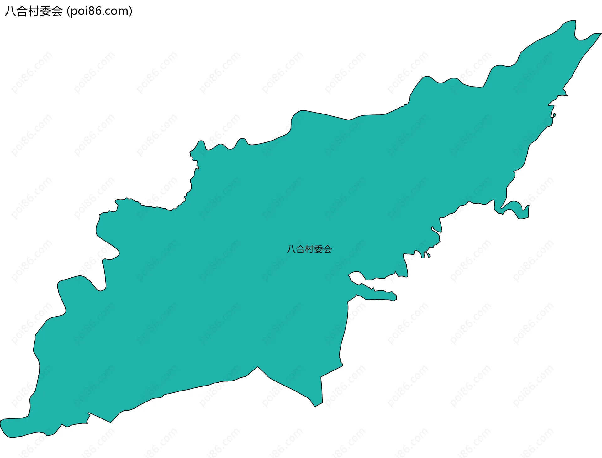 八合村委会边界地图