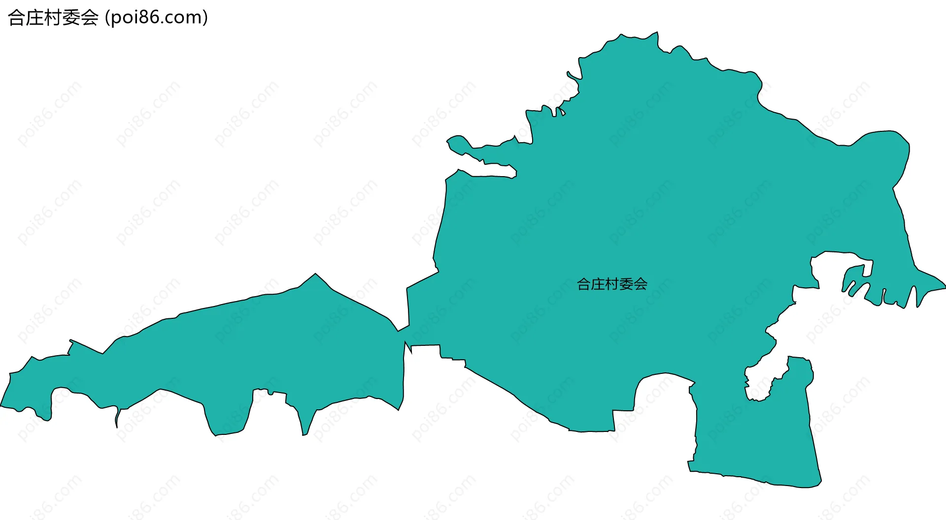 合庄村委会边界地图