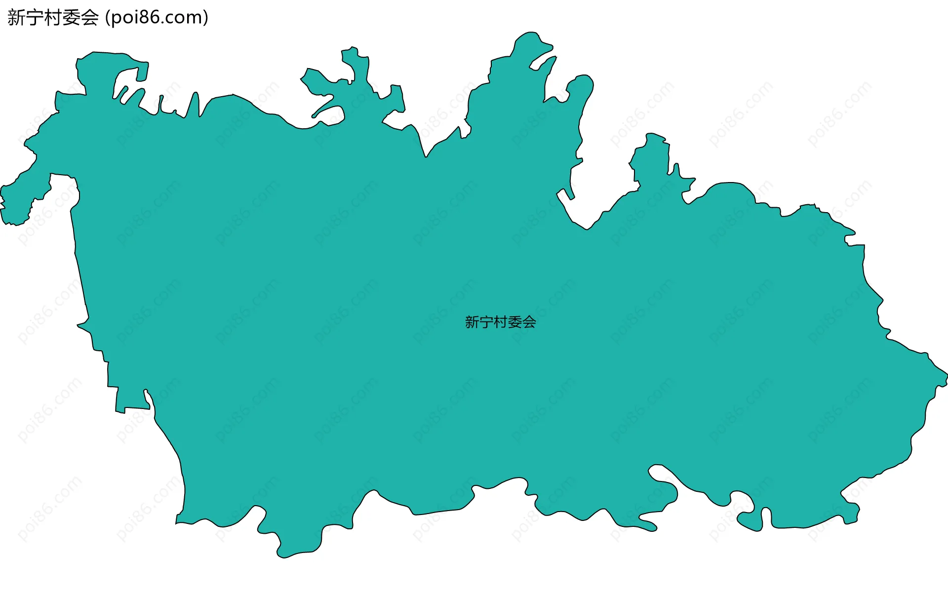 新宁村委会边界地图