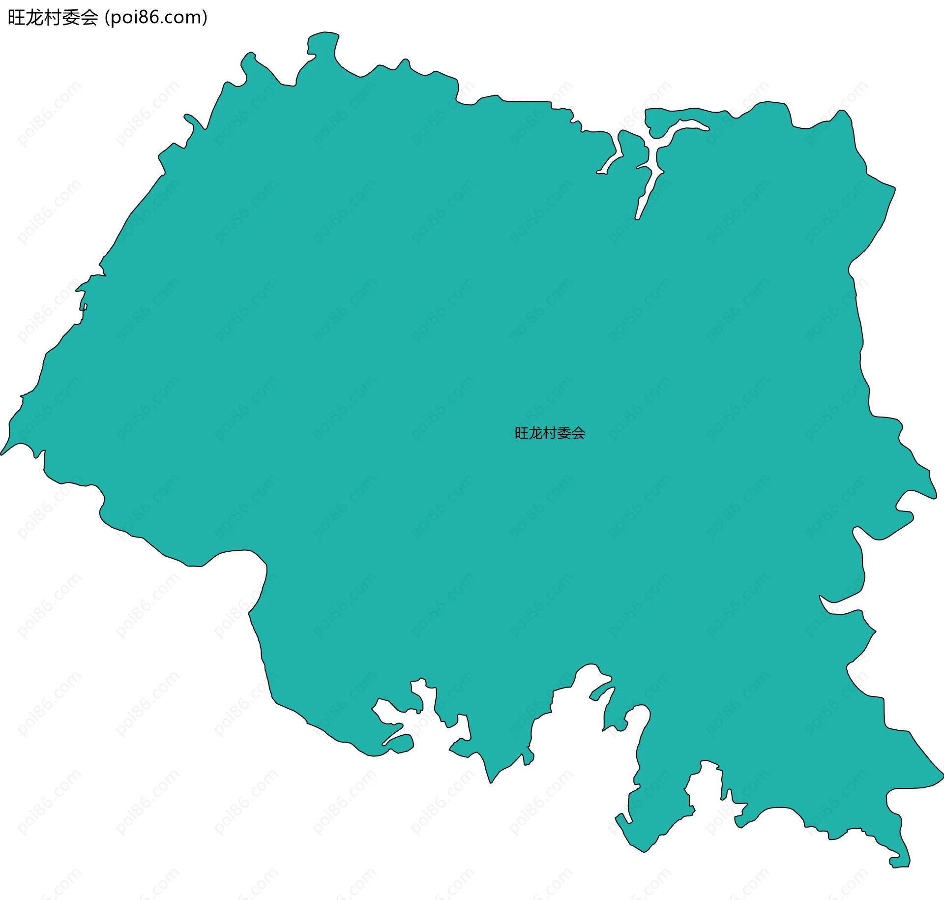 旺龙村委会边界地图