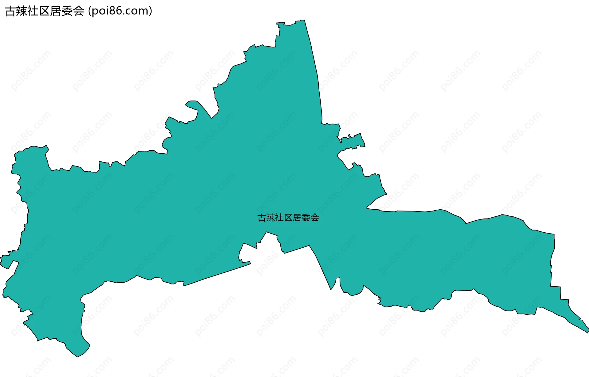 古辣社区居委会边界地图