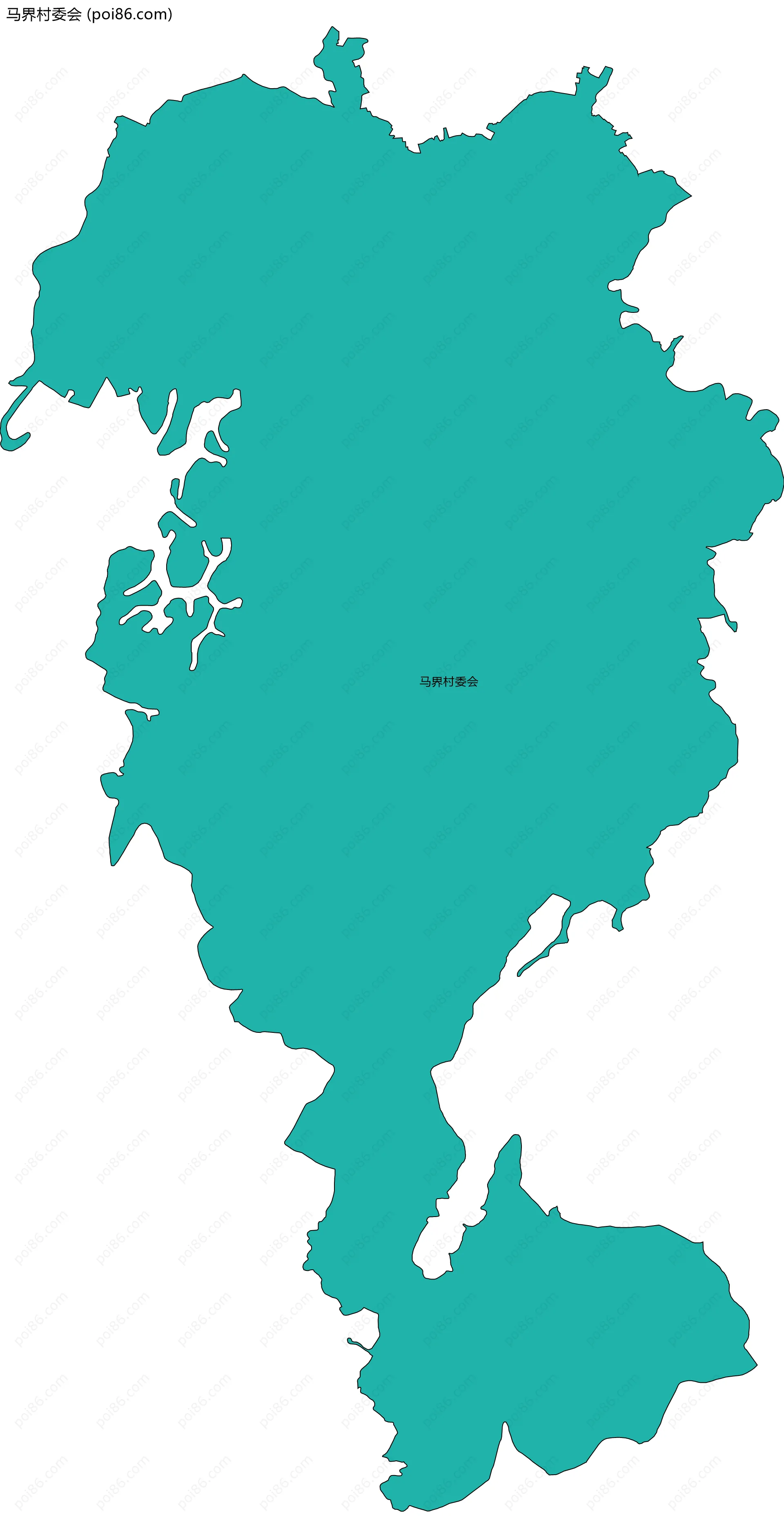 马界村委会边界地图