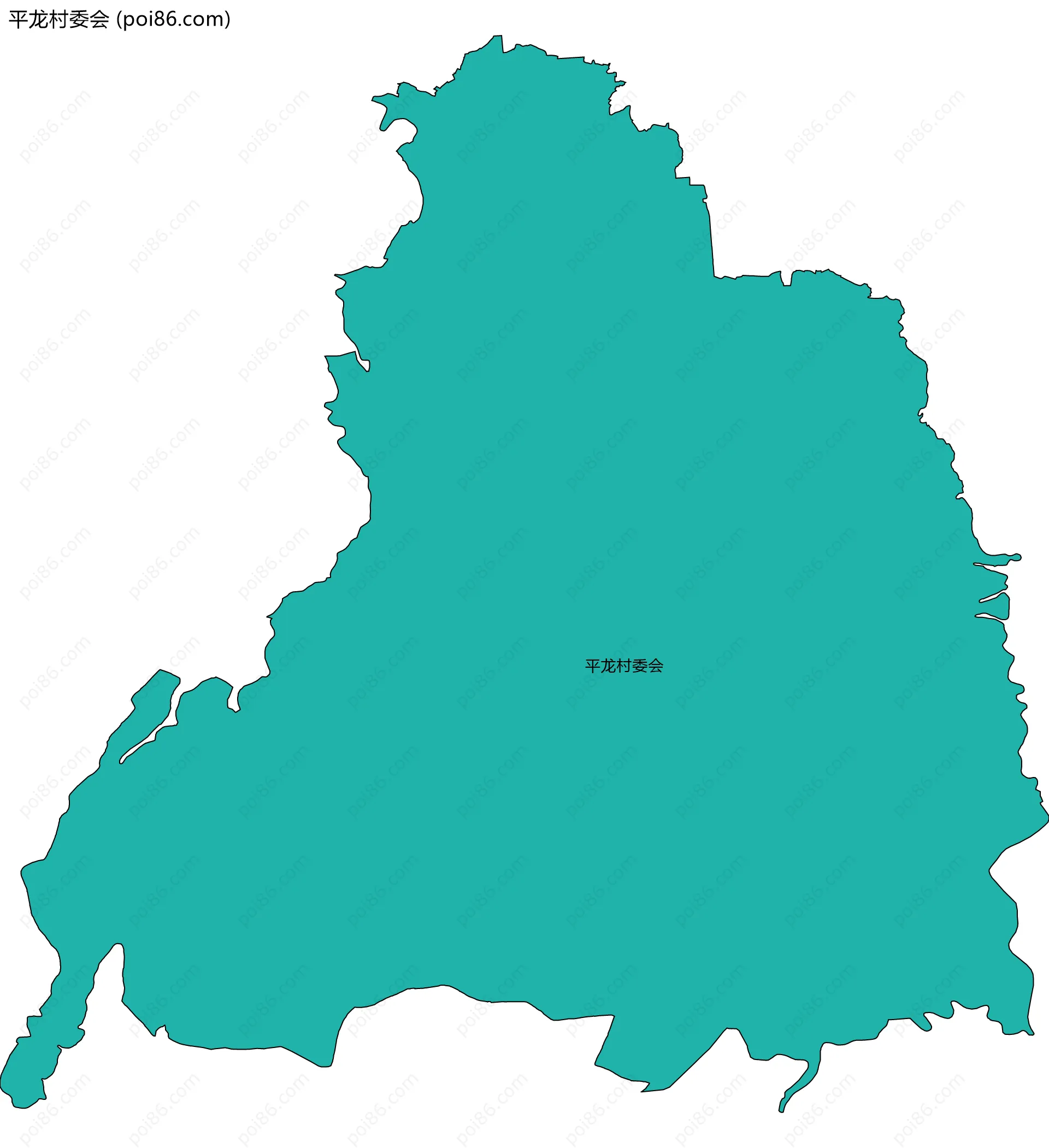 平龙村委会边界地图