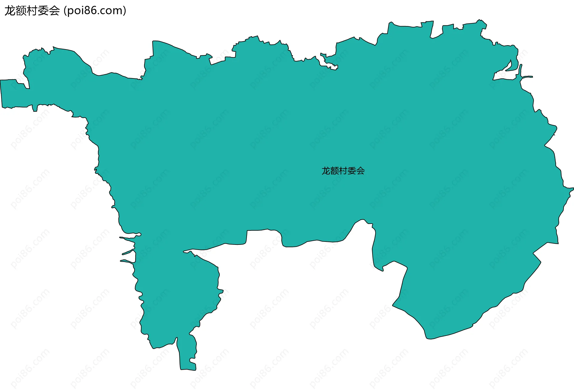 龙额村委会边界地图