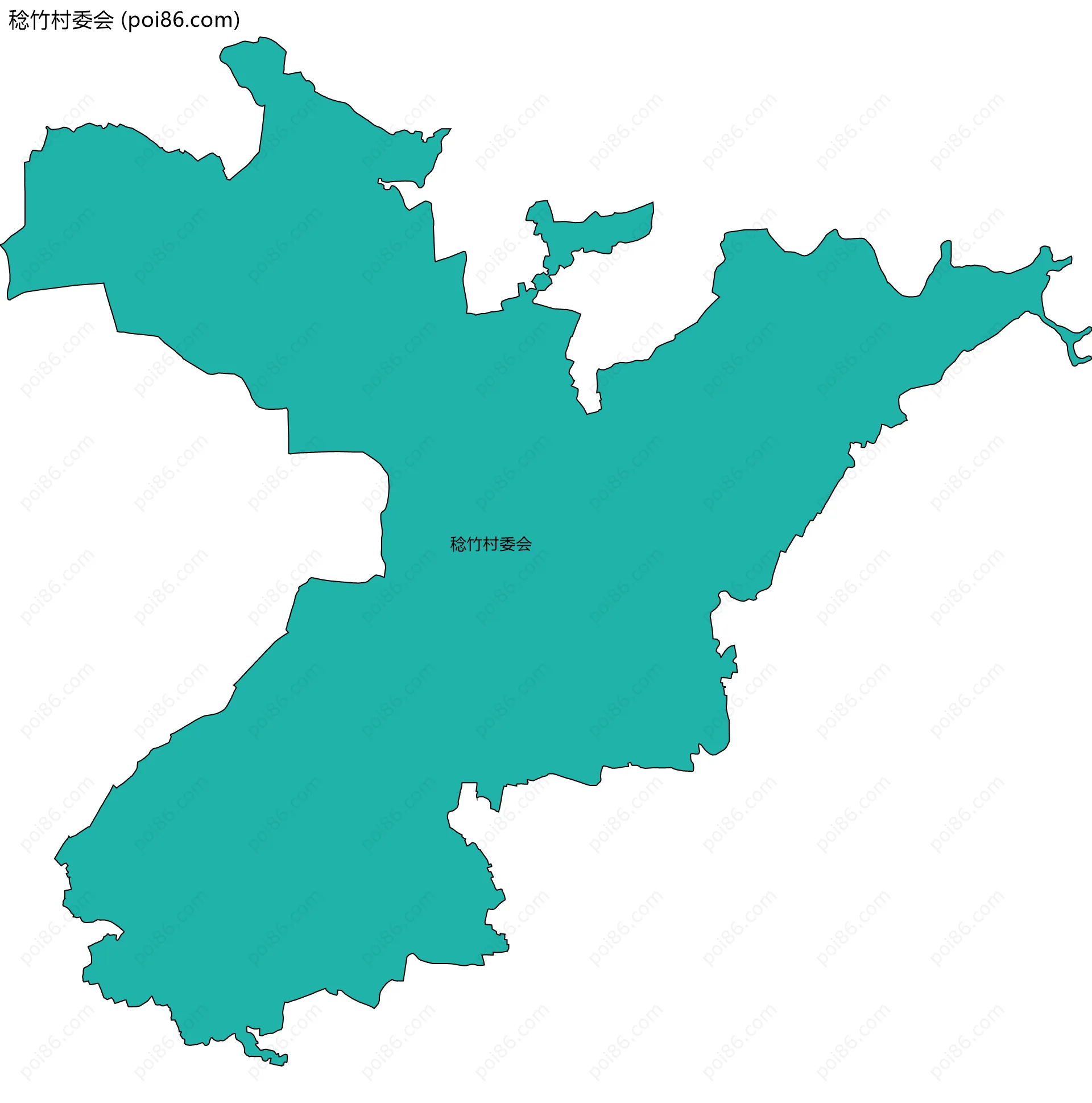 稔竹村委会边界地图