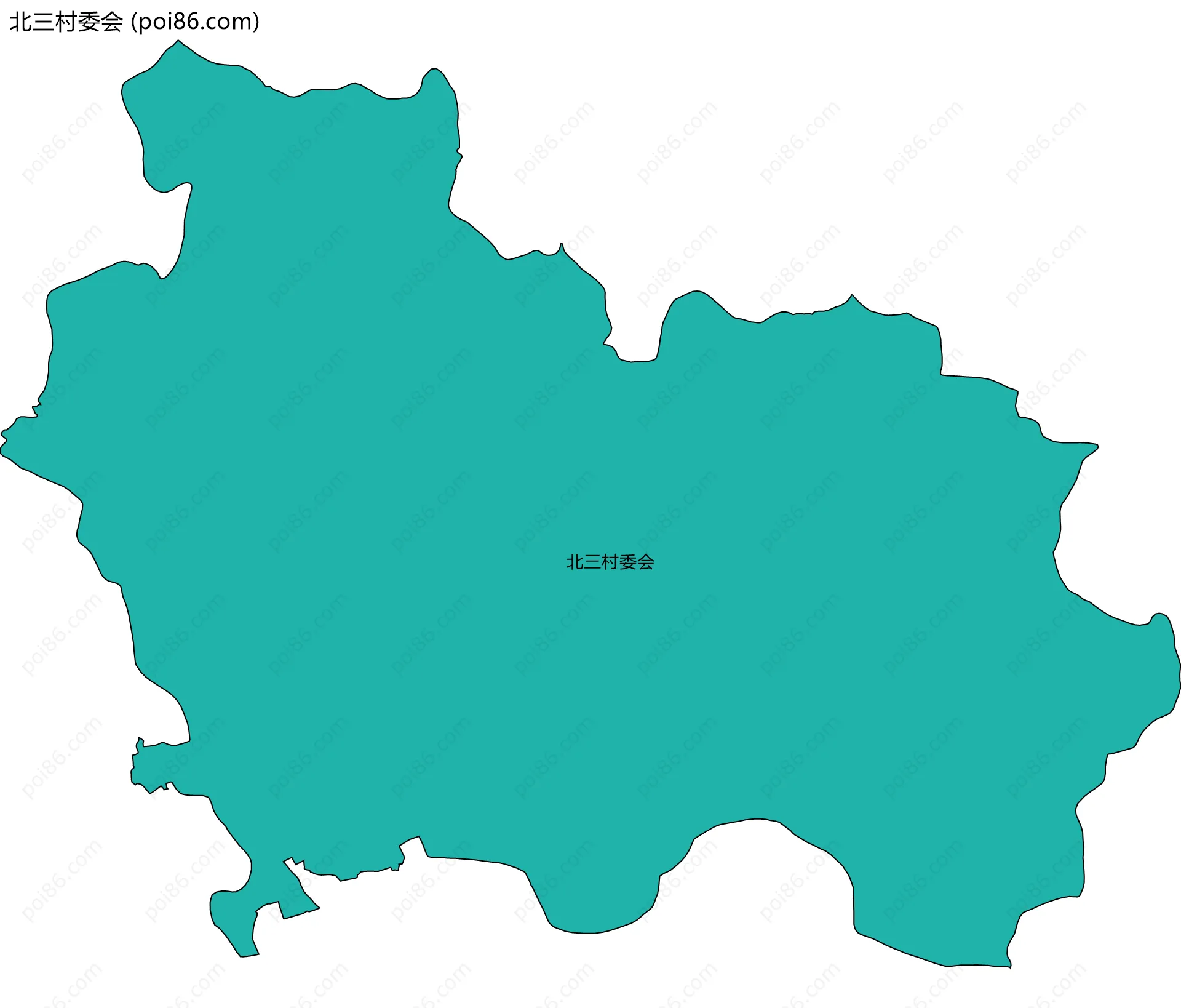 北三村委会边界地图