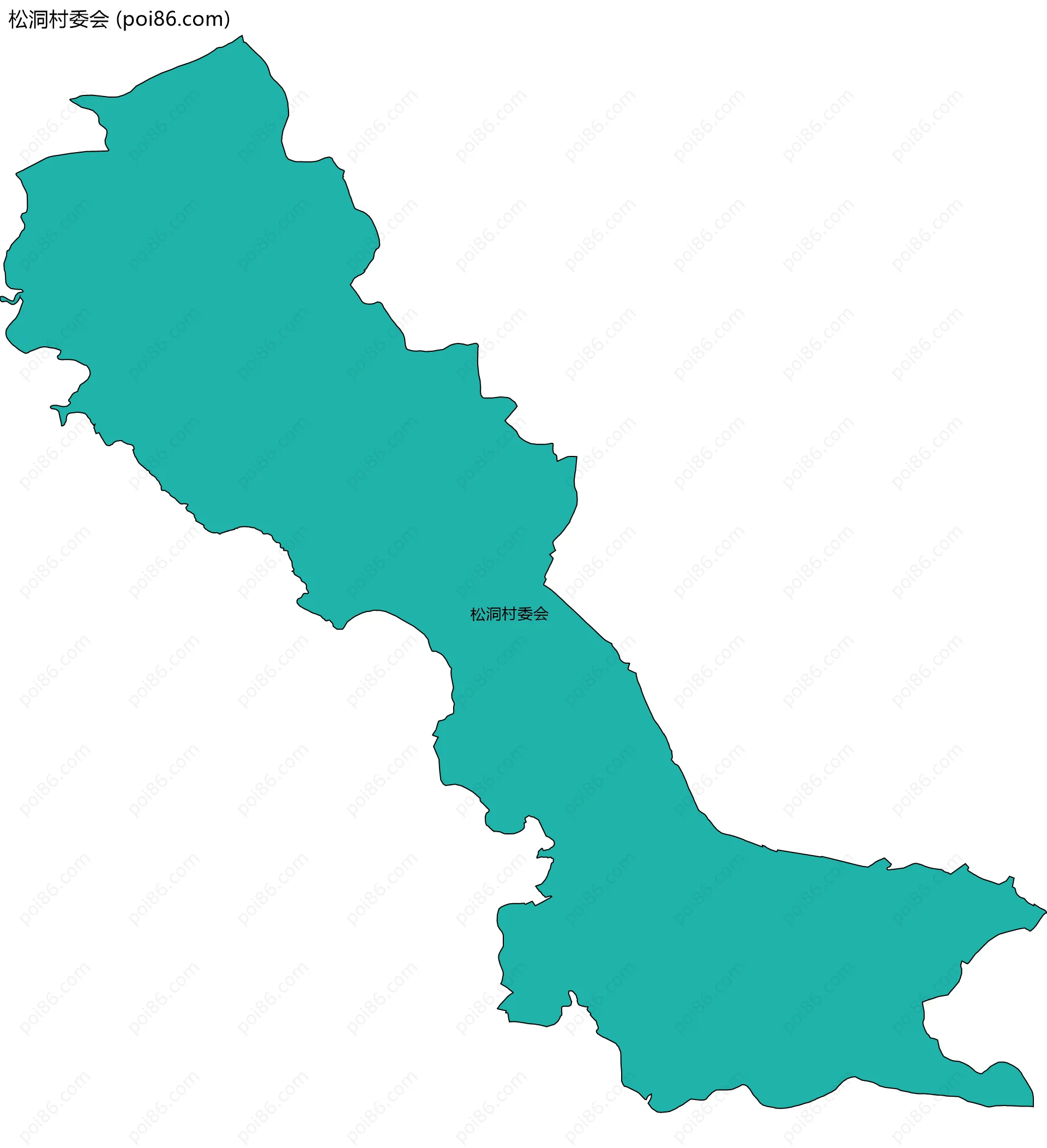 松洞村委会边界地图