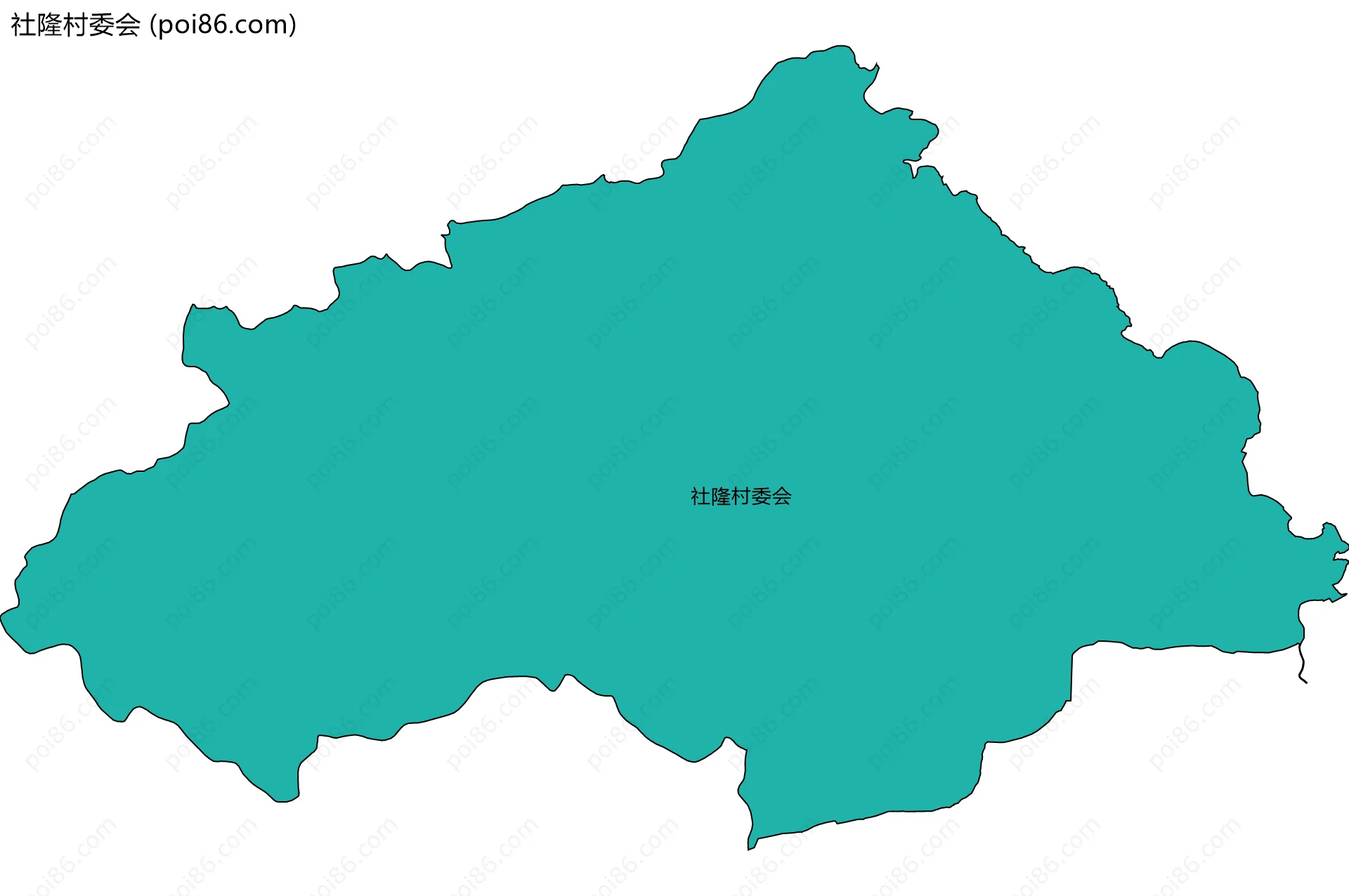社隆村委会边界地图