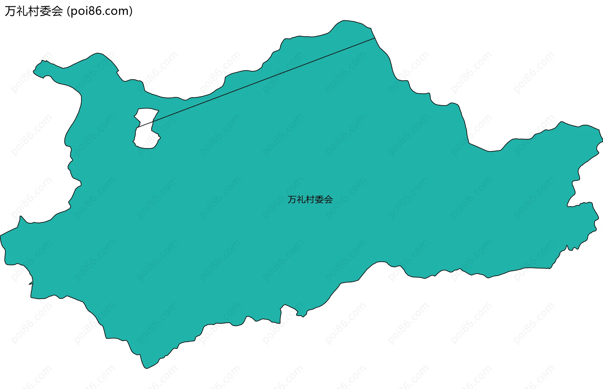 万礼村委会边界地图