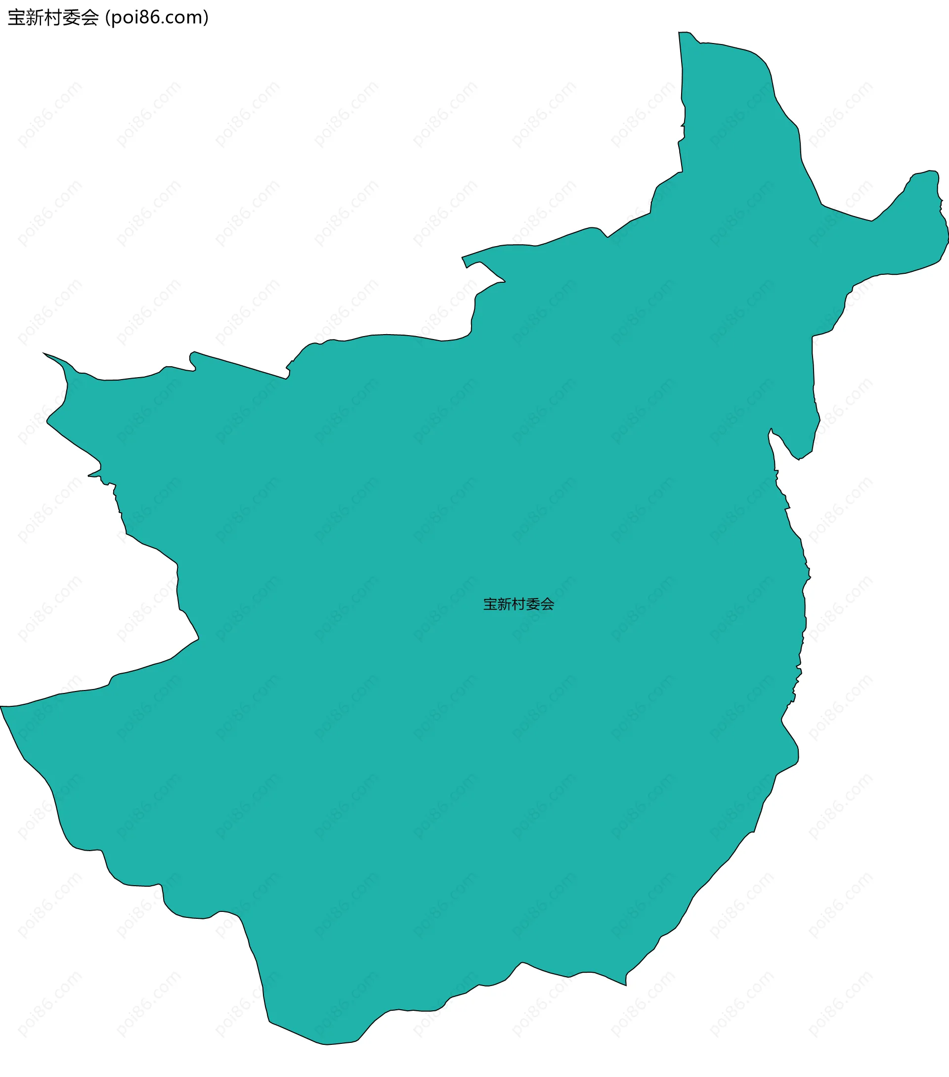 宝新村委会边界地图