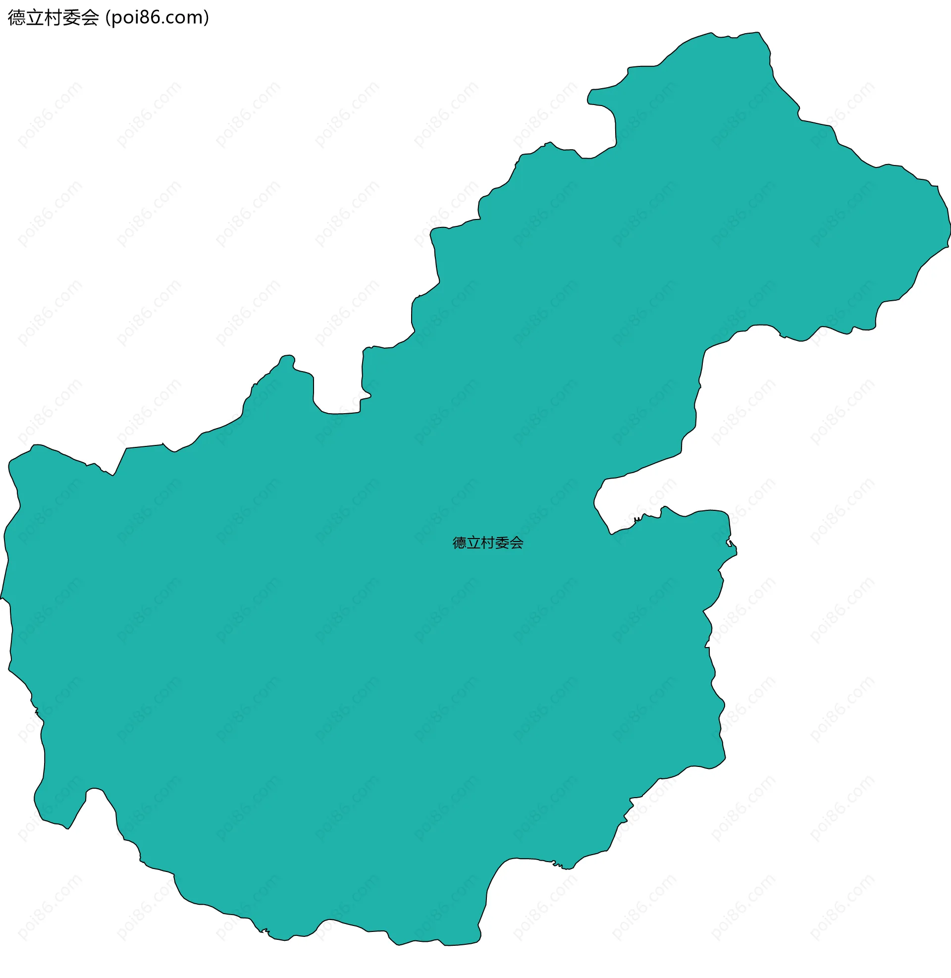 德立村委会边界地图