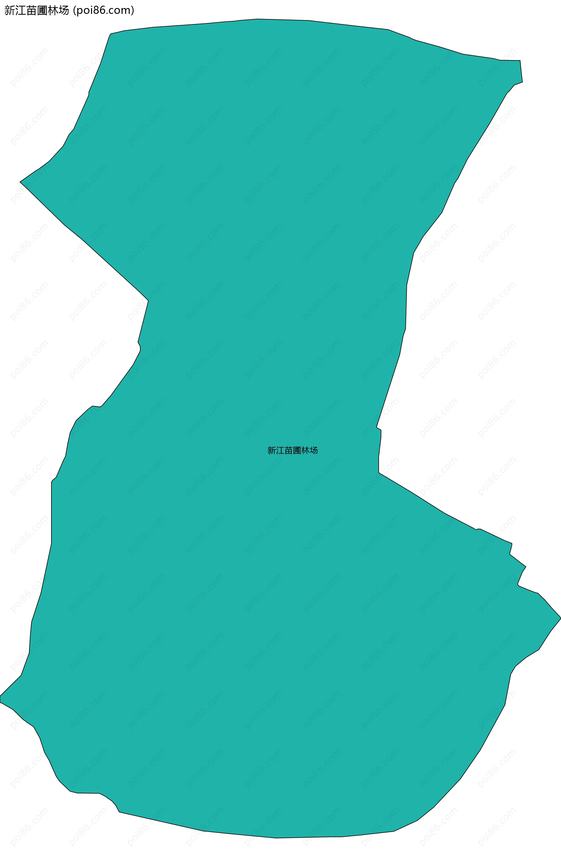 新江苗圃林场边界地图