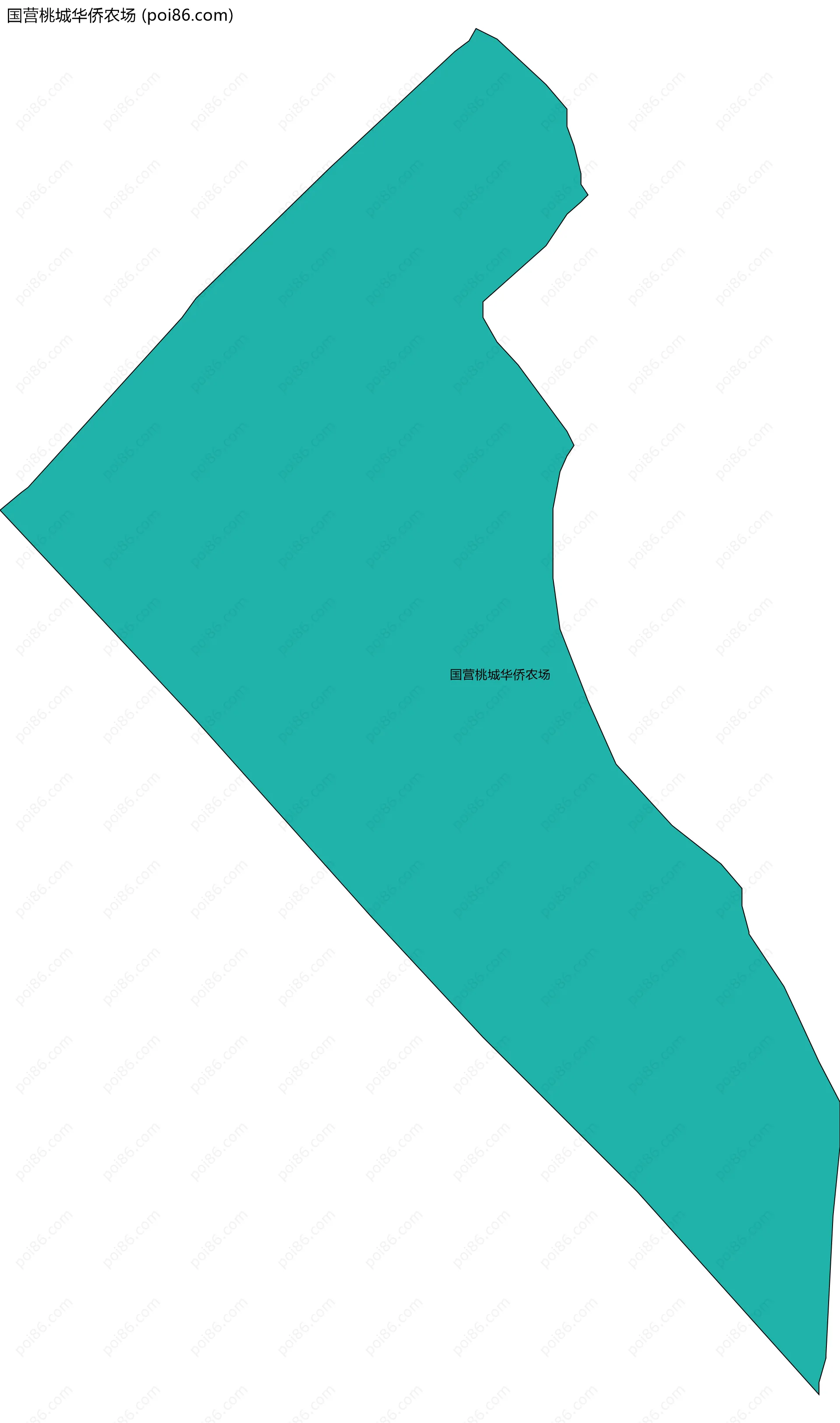 国营桃城华侨农场边界地图