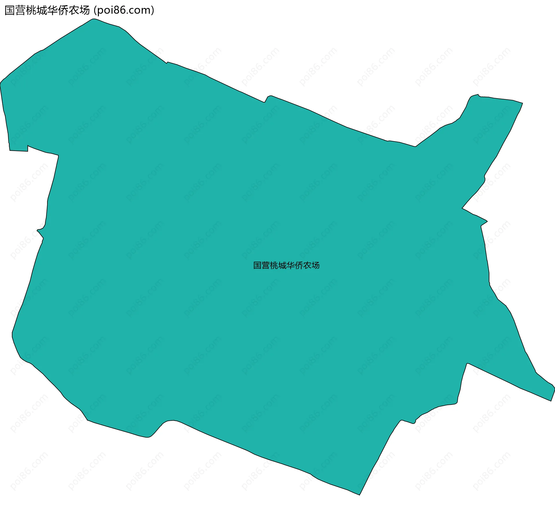 国营桃城华侨农场边界地图