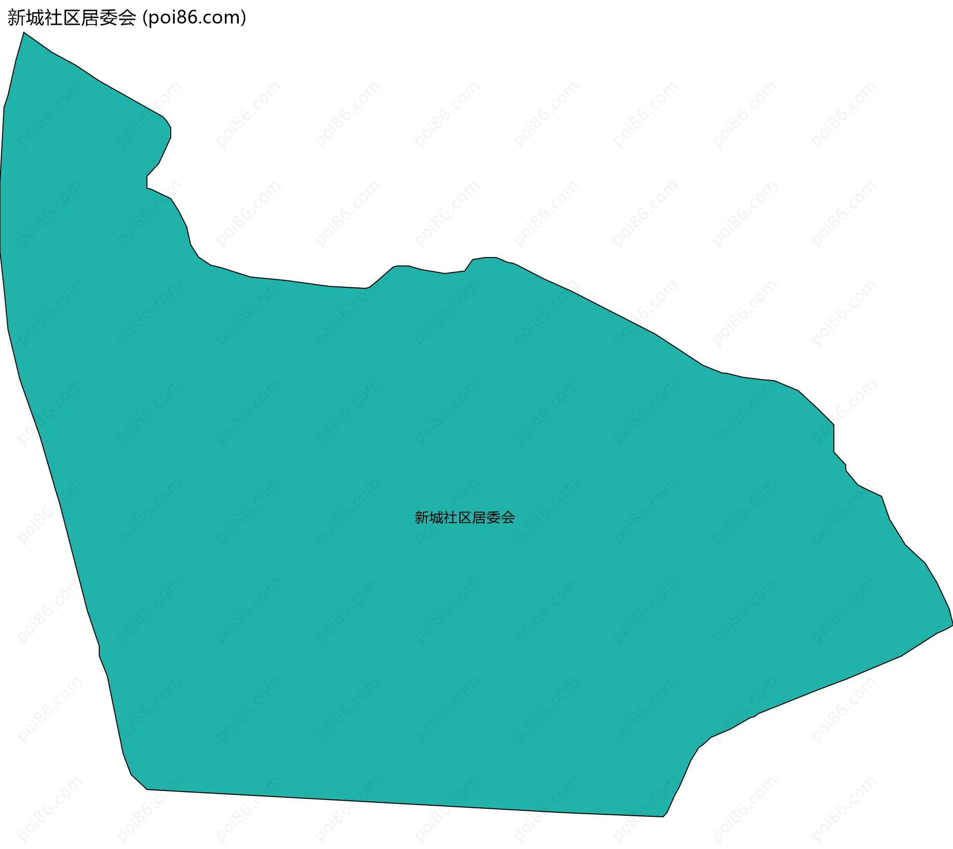 新城社区居委会边界地图