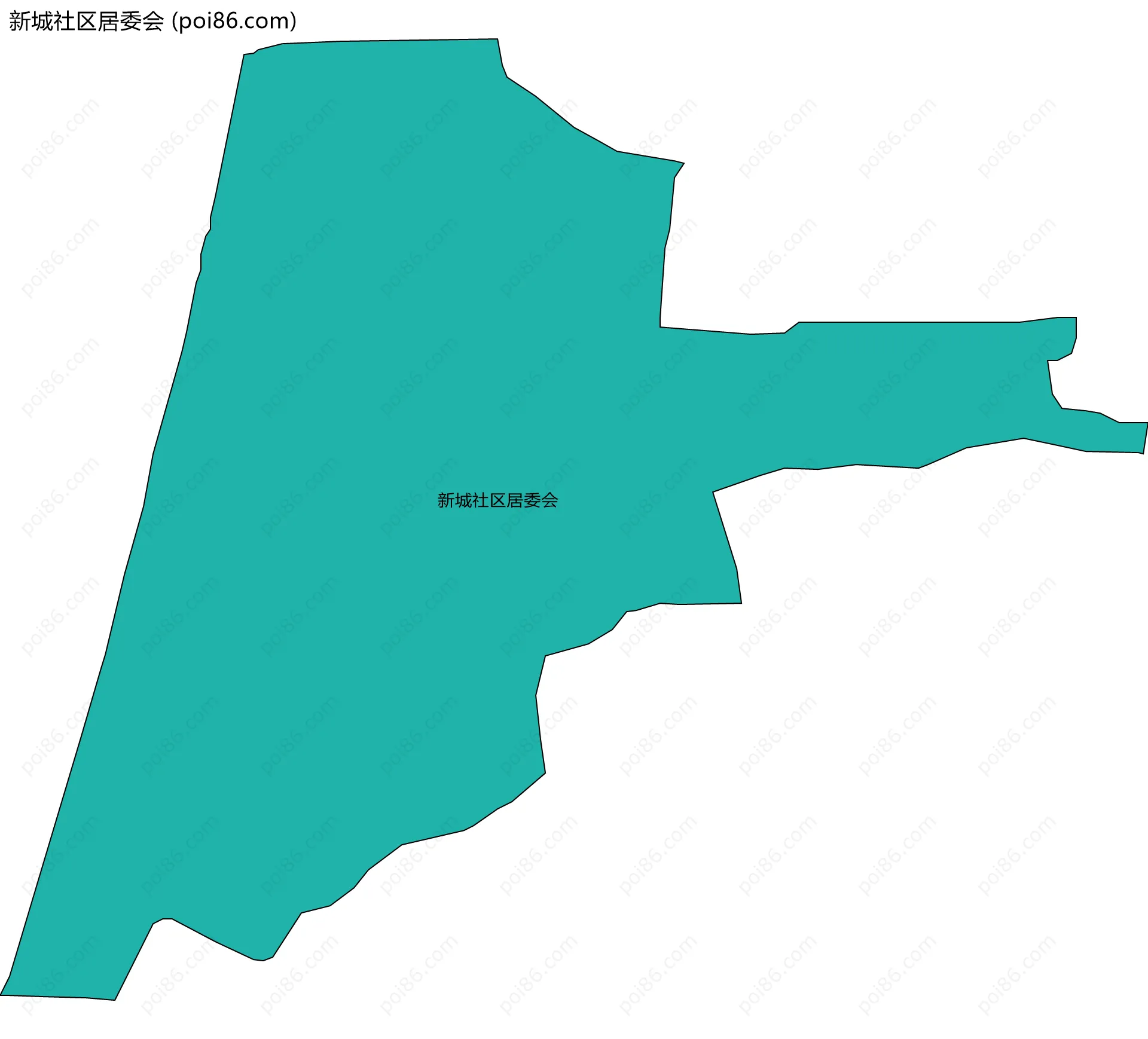 新城社区居委会边界地图