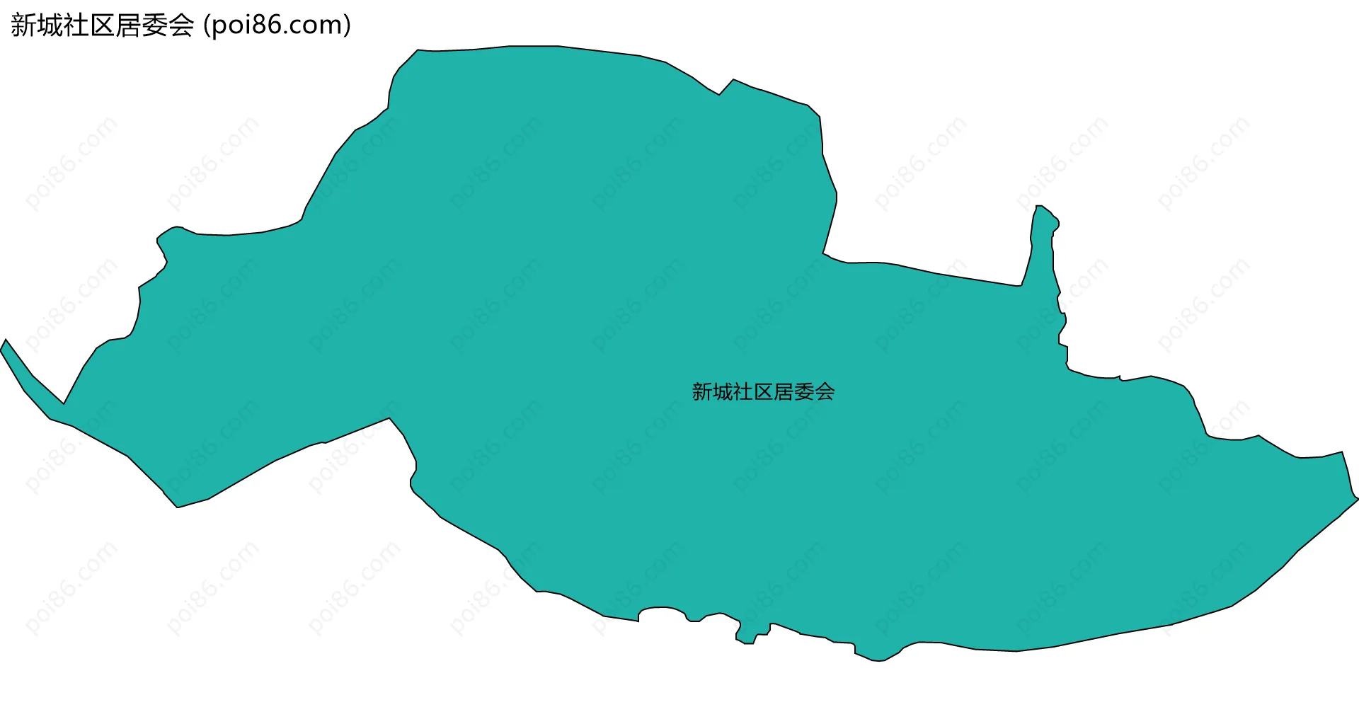 新城社区居委会边界地图