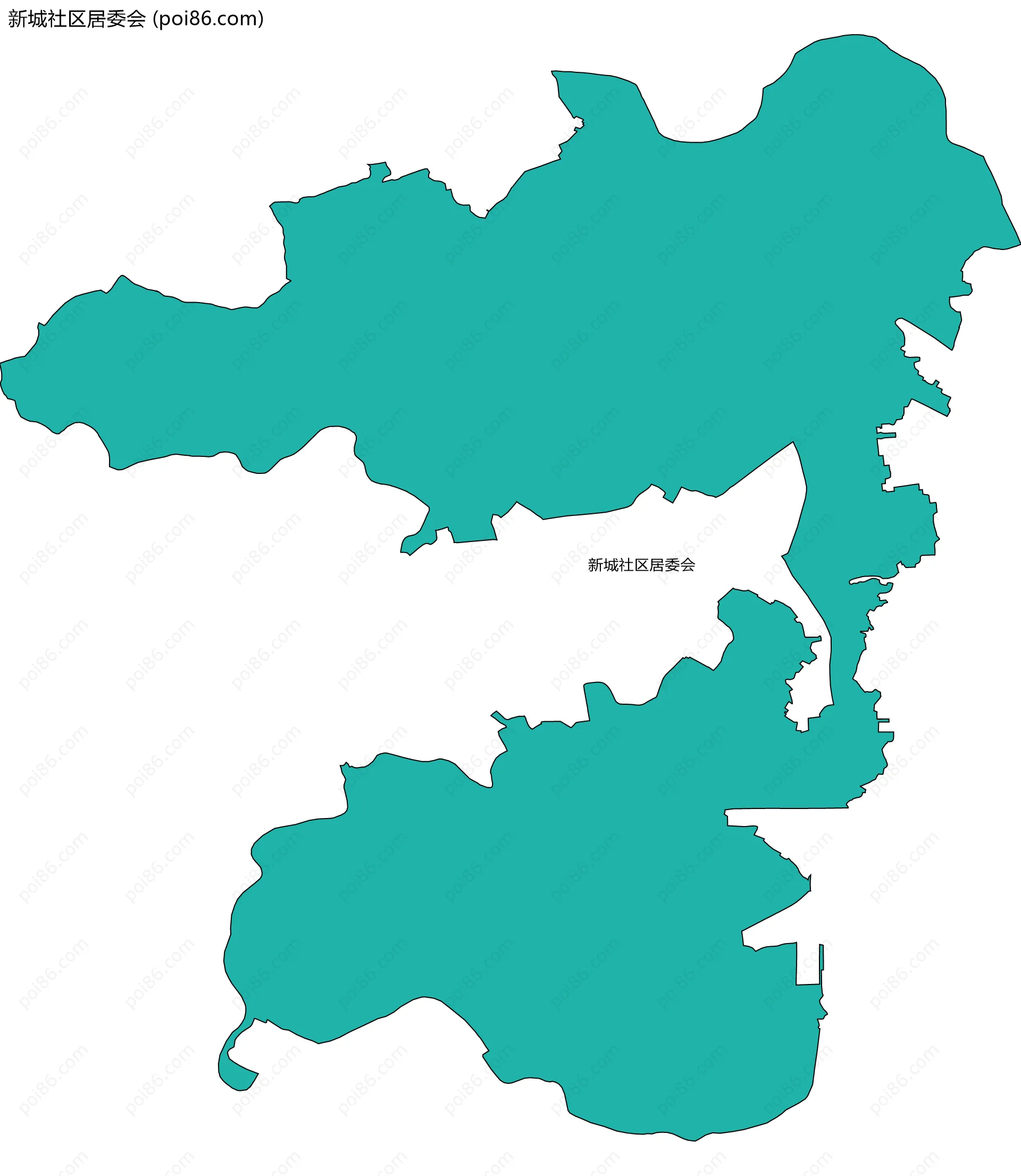 新城社区居委会边界地图