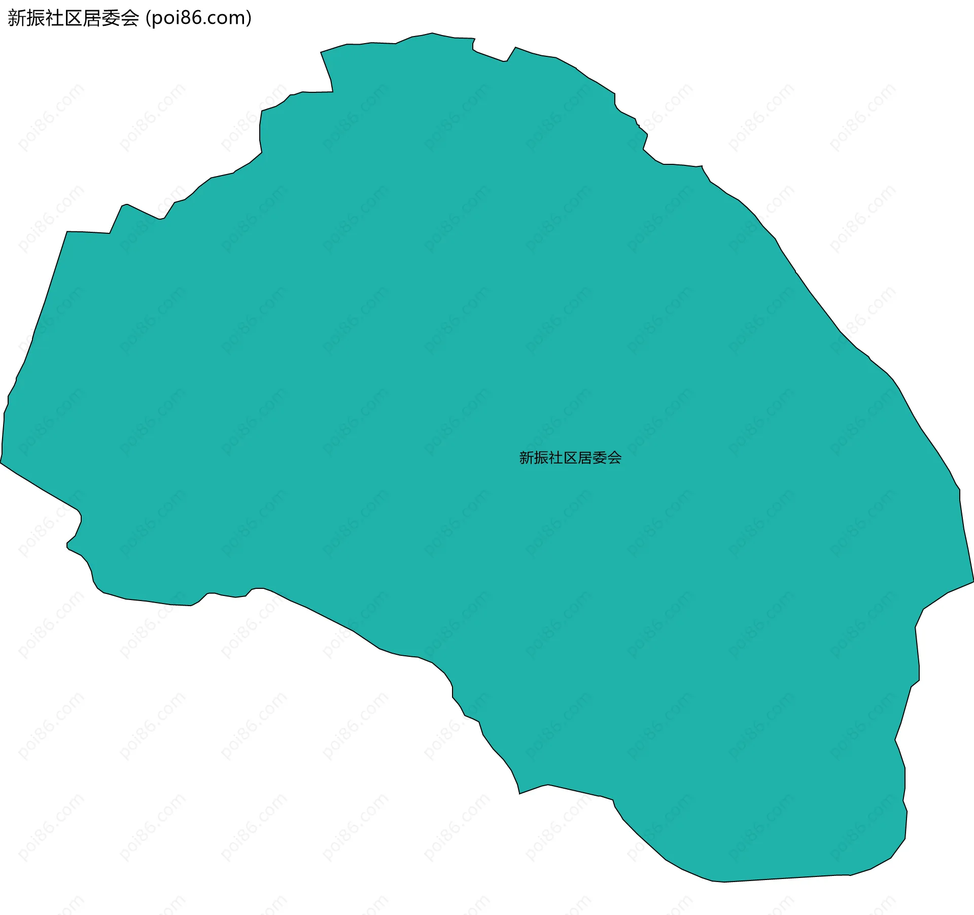 新振社区居委会边界地图
