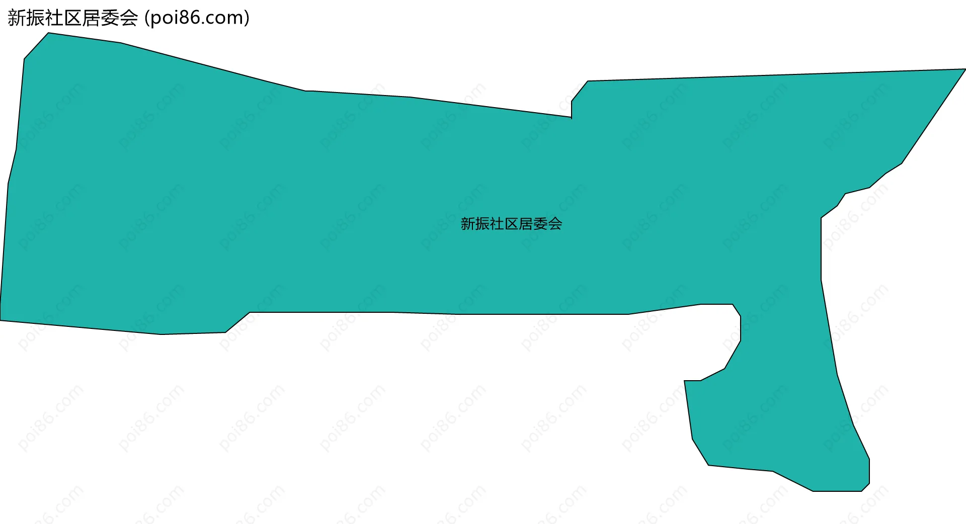 新振社区居委会边界地图