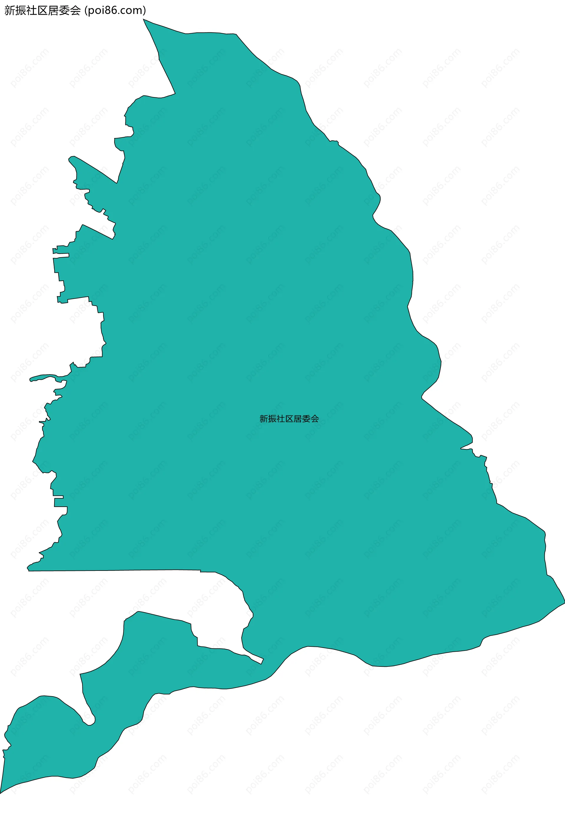 新振社区居委会边界地图