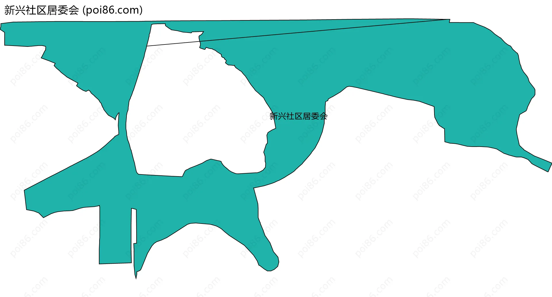新兴社区居委会边界地图