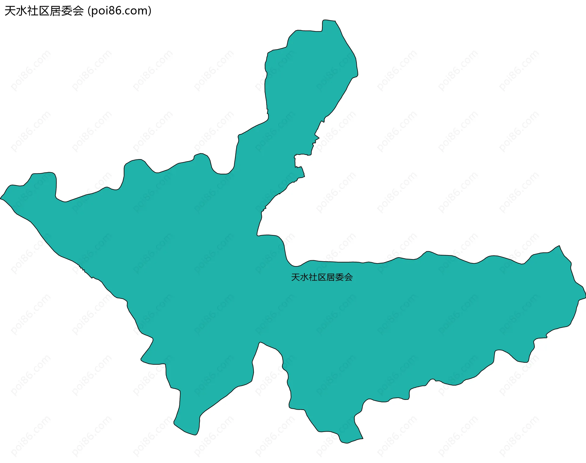 天水社区居委会边界地图