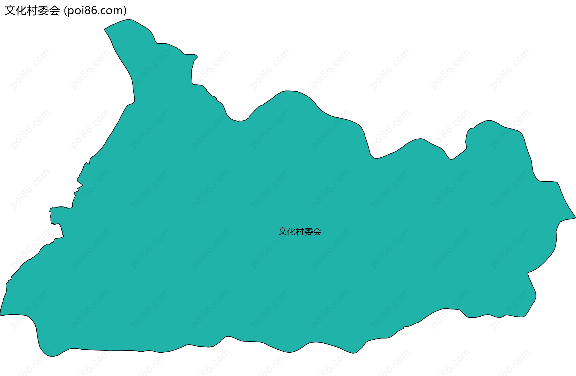 文化村委会边界地图